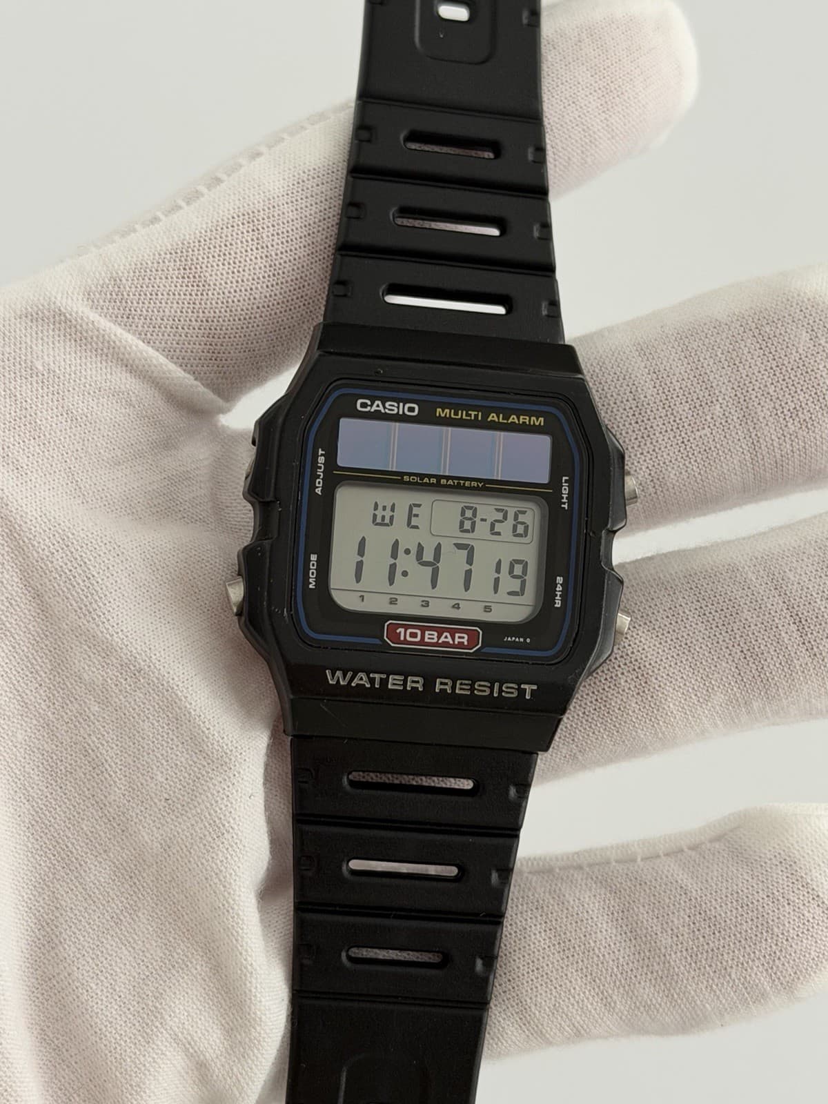 Casio WL-100 Men’s Vintage Solar Digital Sports Watch JDM 1980s Module 617