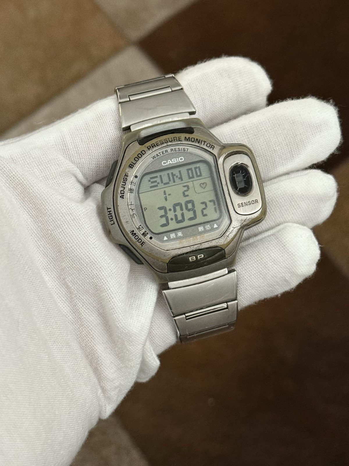 Rare Vintage Casio BP-1B Blood Pressure Monitor Men’s Digital Sports Watch JDM - Image 1