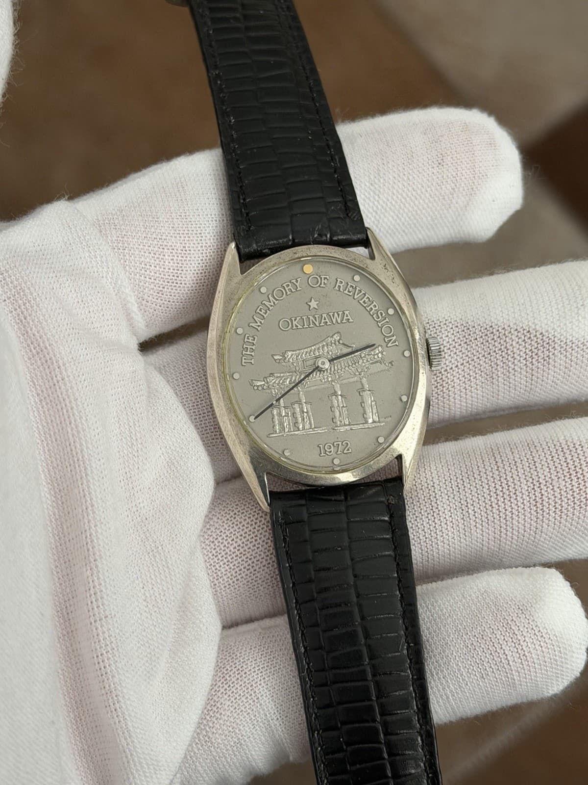Citizen “The Memory of Reversion Okinawa” 1972 Solid Silver Commemorative Watch - Image 1