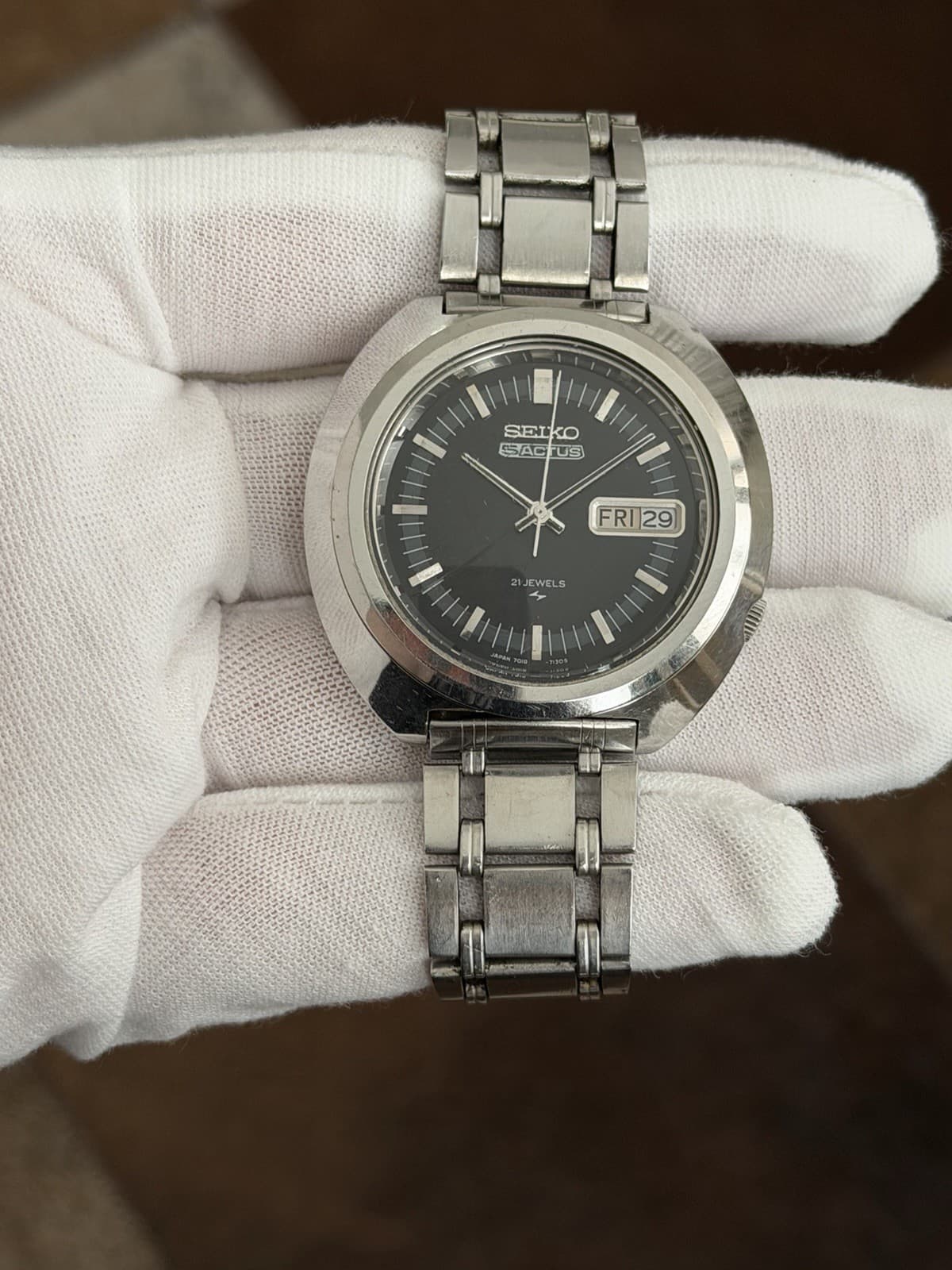 Rare Vintage Seiko 5 Actus 7019-7020 Men’s Automatic Dress Sports Watch JDM 70s - Image 1