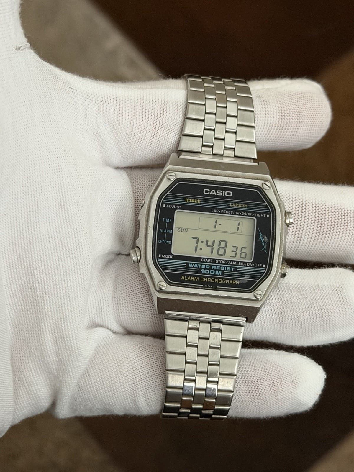 Rare Vintage Casio Marlin W-350 Men’s Digital Sports Watch JDM 1980s Module 152 - Image 1