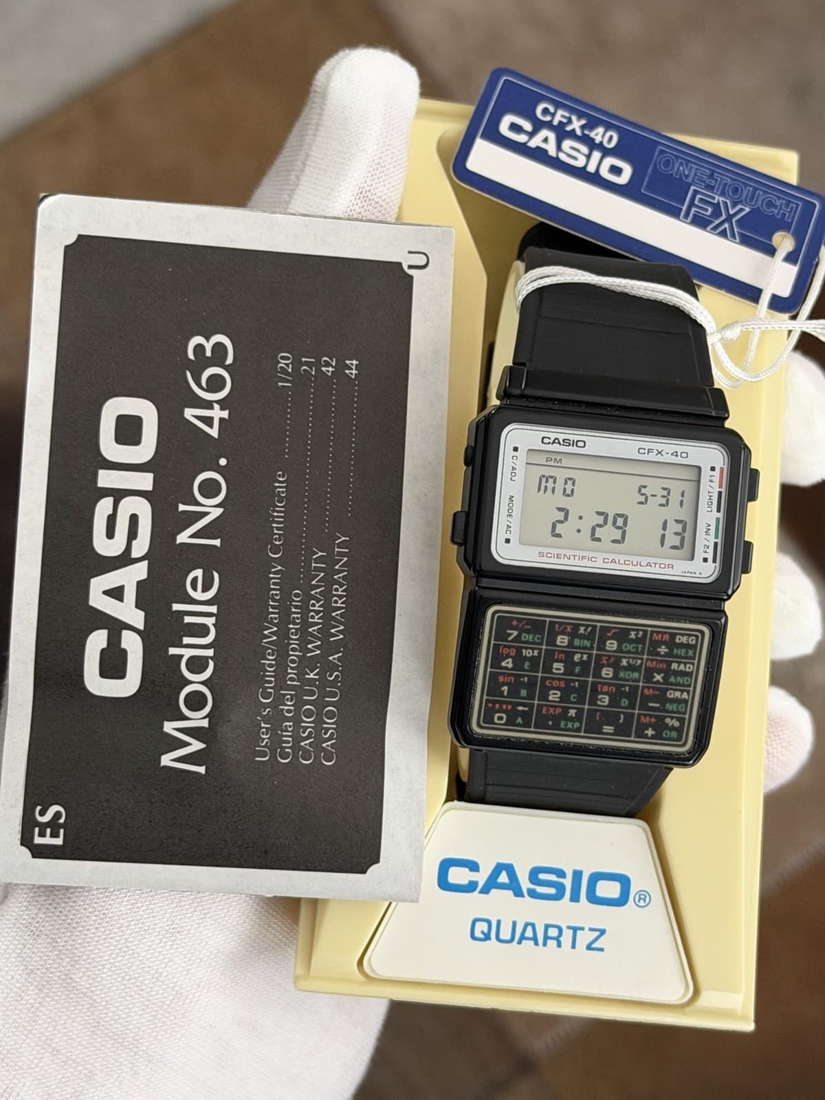 Rare Vintage Casio CFX-40 Scientific Calculator Digital Watch Module 463 JDM 80s - Image 1