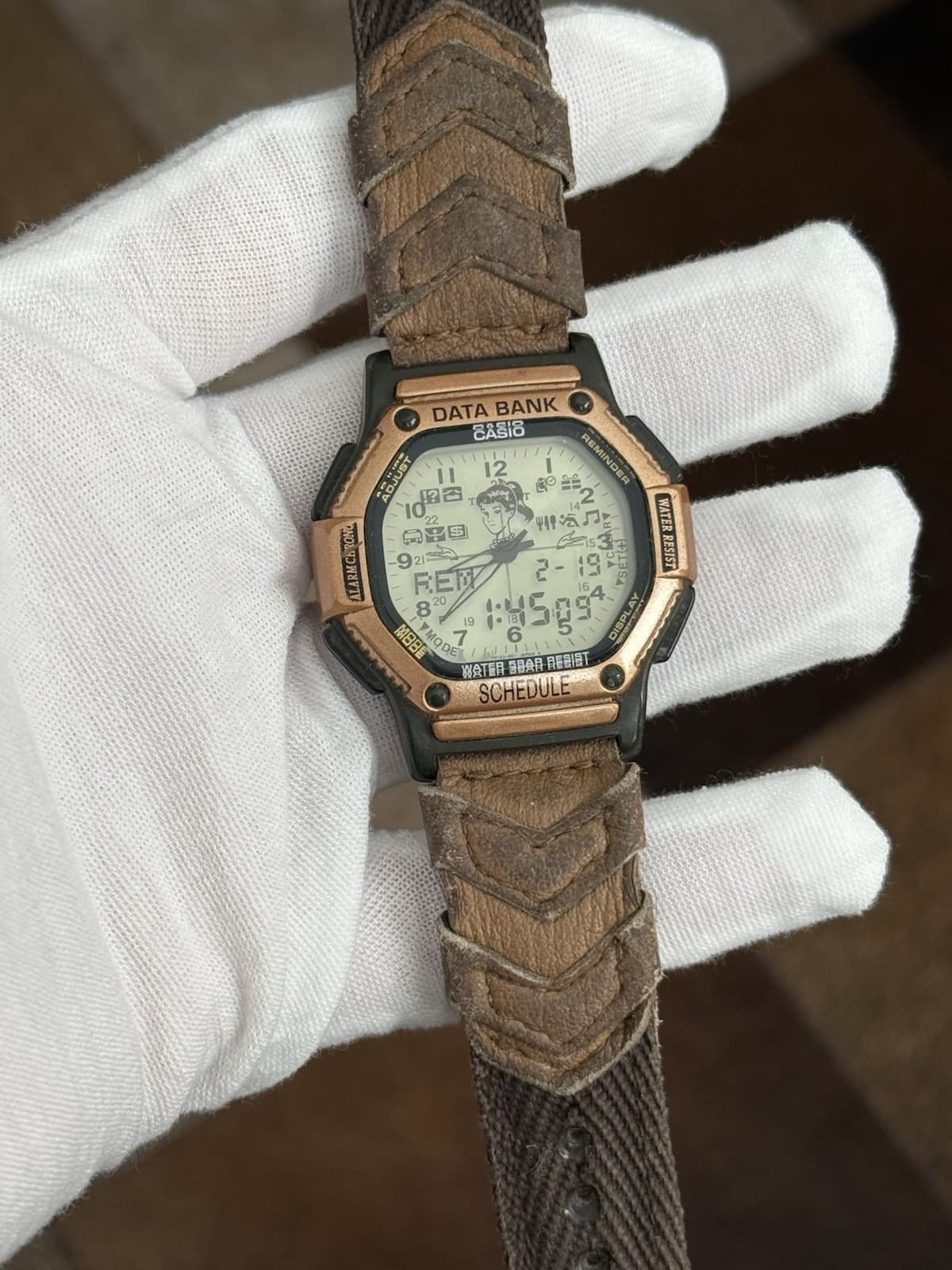 Rare Vintage Casio Twincept Data Bank ABX-57 Men’s Ana-Digi Assistant Watch JDM - Image 1