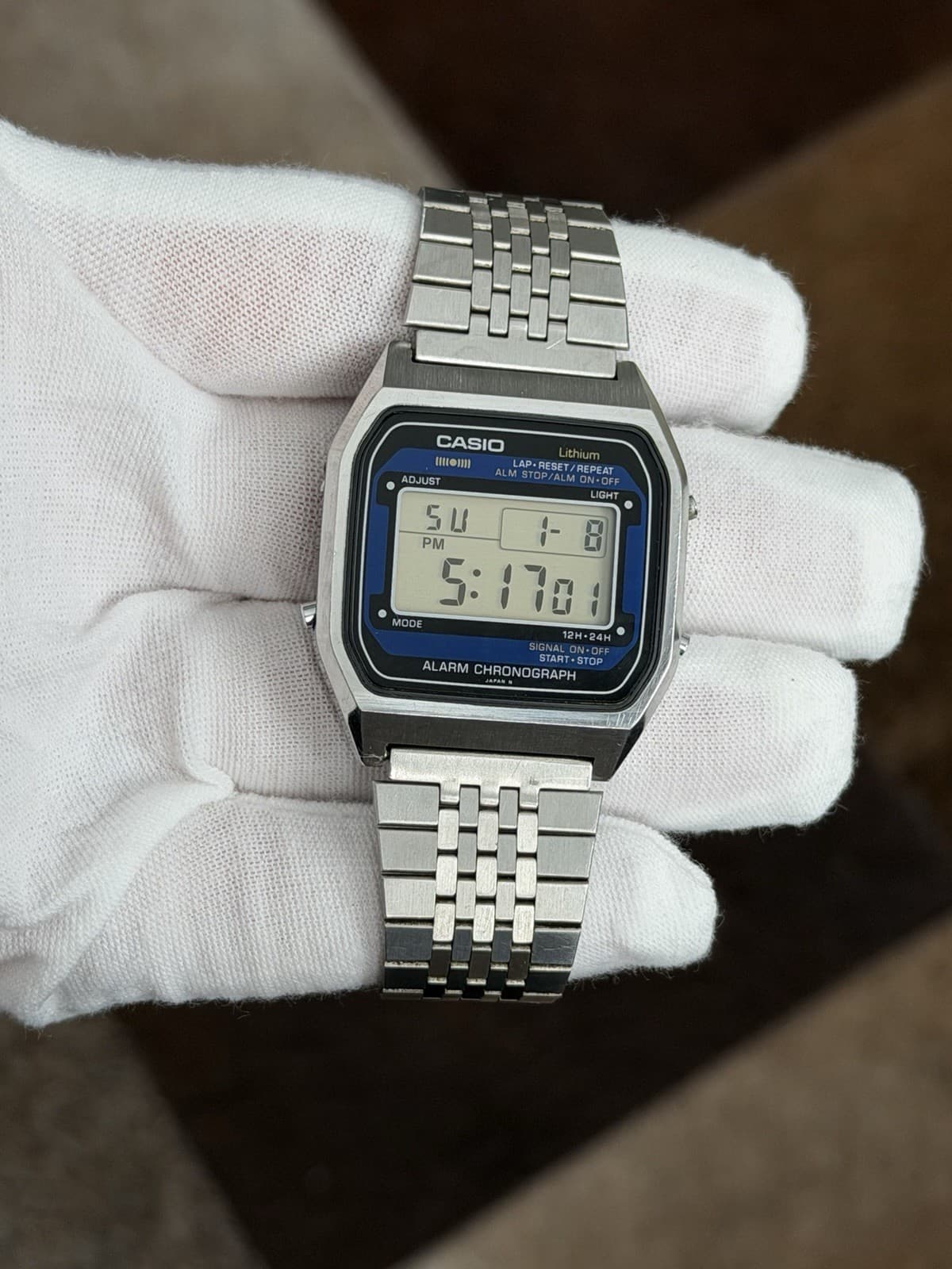 Rare Vintage Casio A254 Men’s Alarm Chronograph Digital Sports Watch JDM 1980s - Image 1
