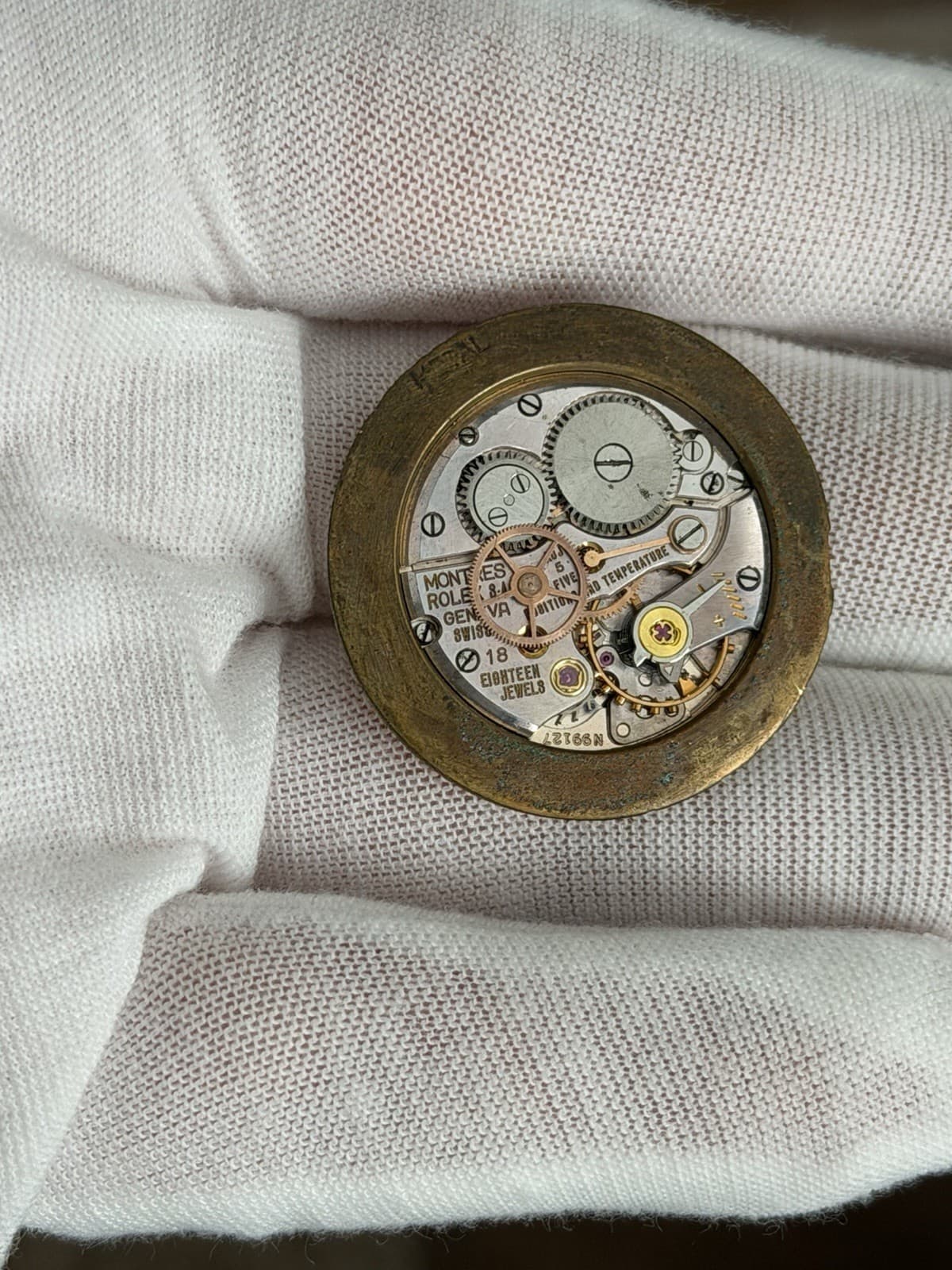 Vintage Rolex Cal. 710 18J Manual Wind Movement & Dial - Image 1