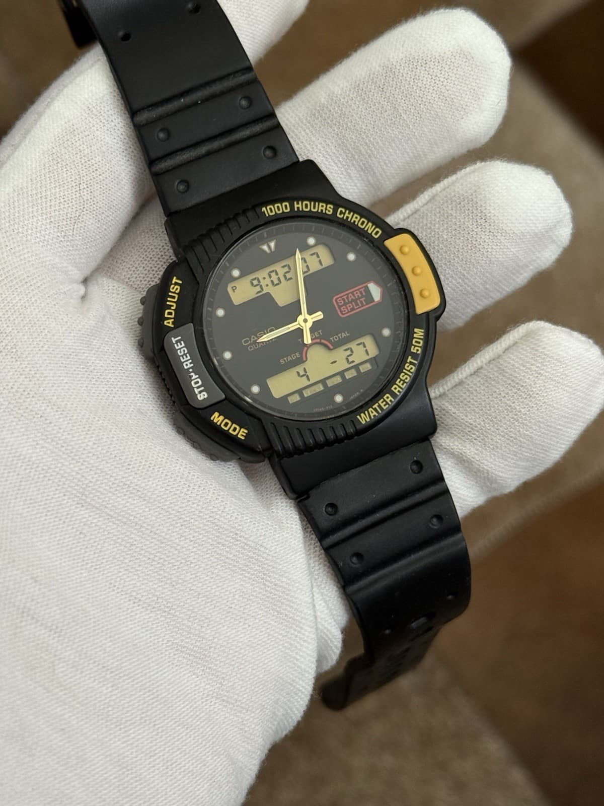 Rare Vintage Casio AW-23 Men’s Ana-Digi Chronograph Sports Watch JDM 1980s - Image 1