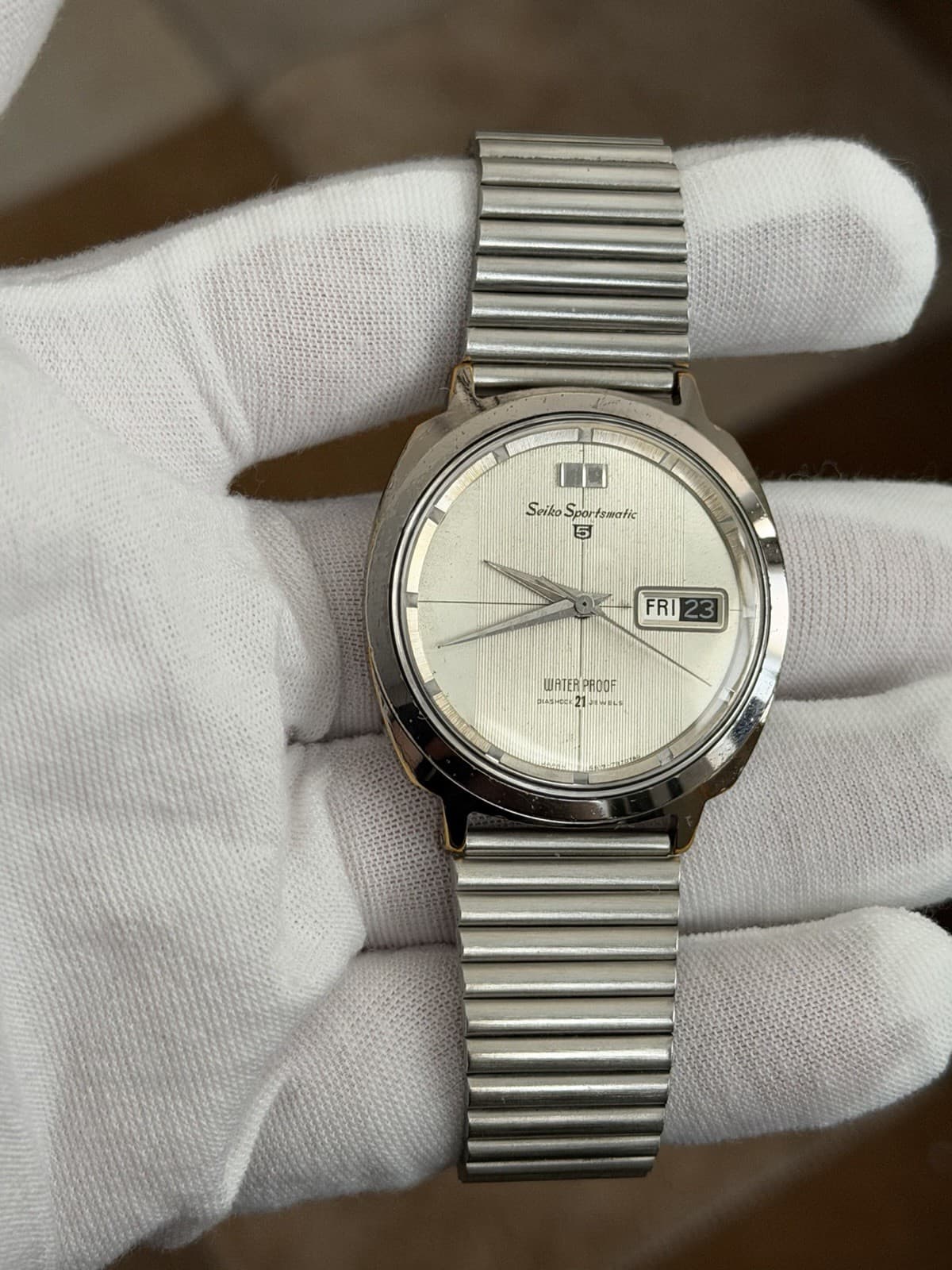 Rare Vintage Seiko 5 Sportsmatic 6619-7990 Men’s 21J Dress Sports Watch JDM 60s - Image 1
