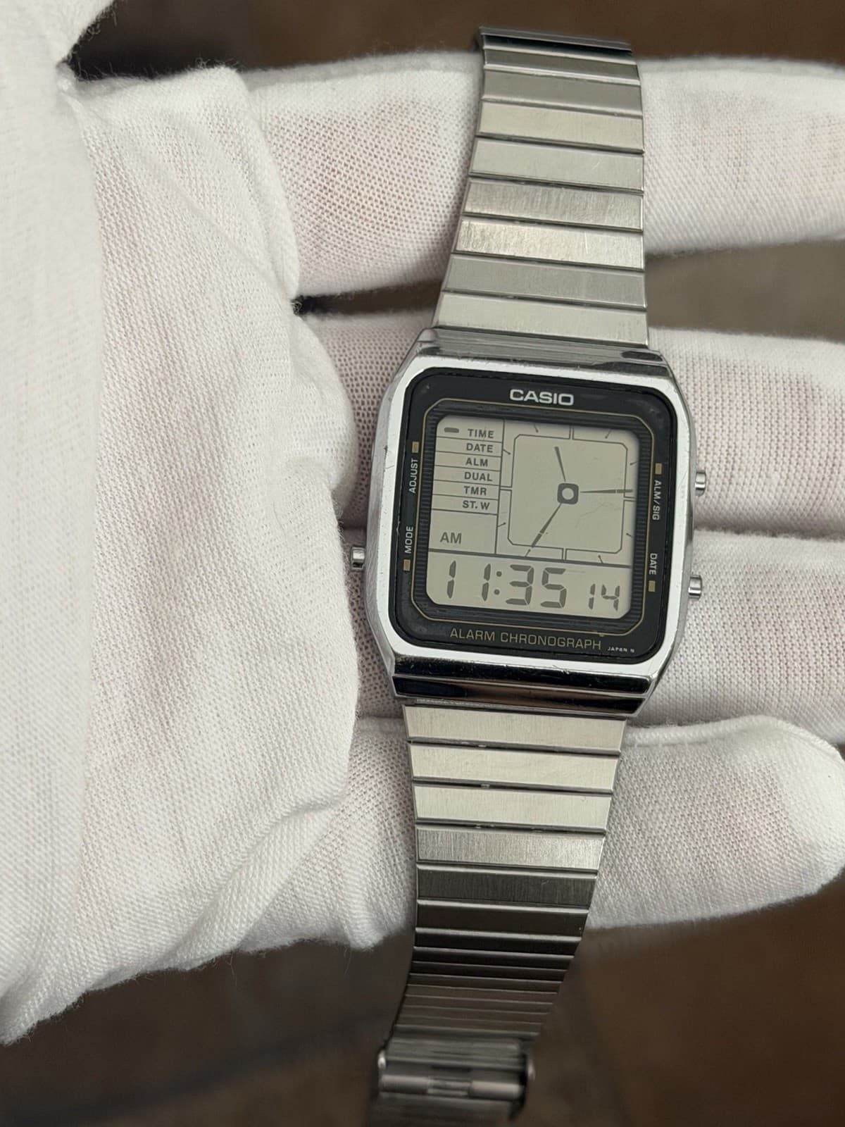 Rare Vintage Casio AE-80 Men’s Digital Alarm Chronograph Sports Watch JDM 1980s