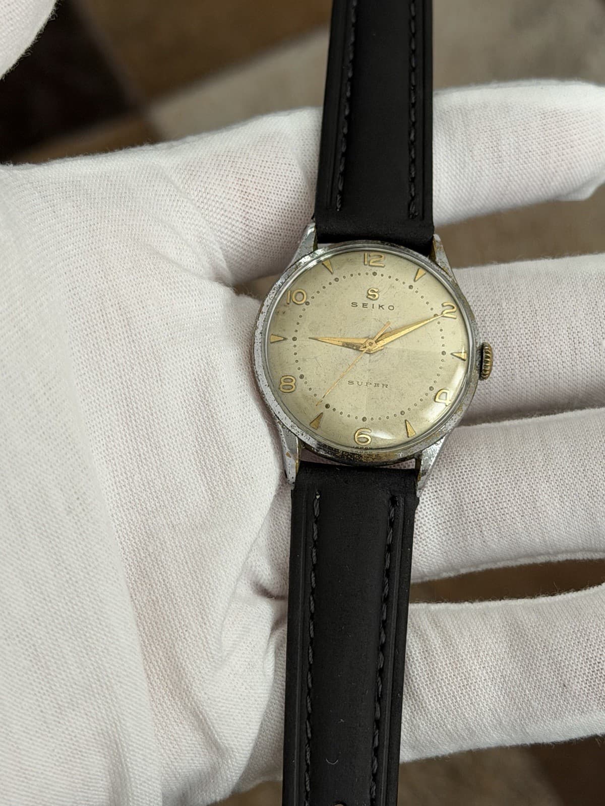 Rare Vintage Seiko Super 13025 Seikosha Men’s Manual Classic Dress Watch JDM 50s