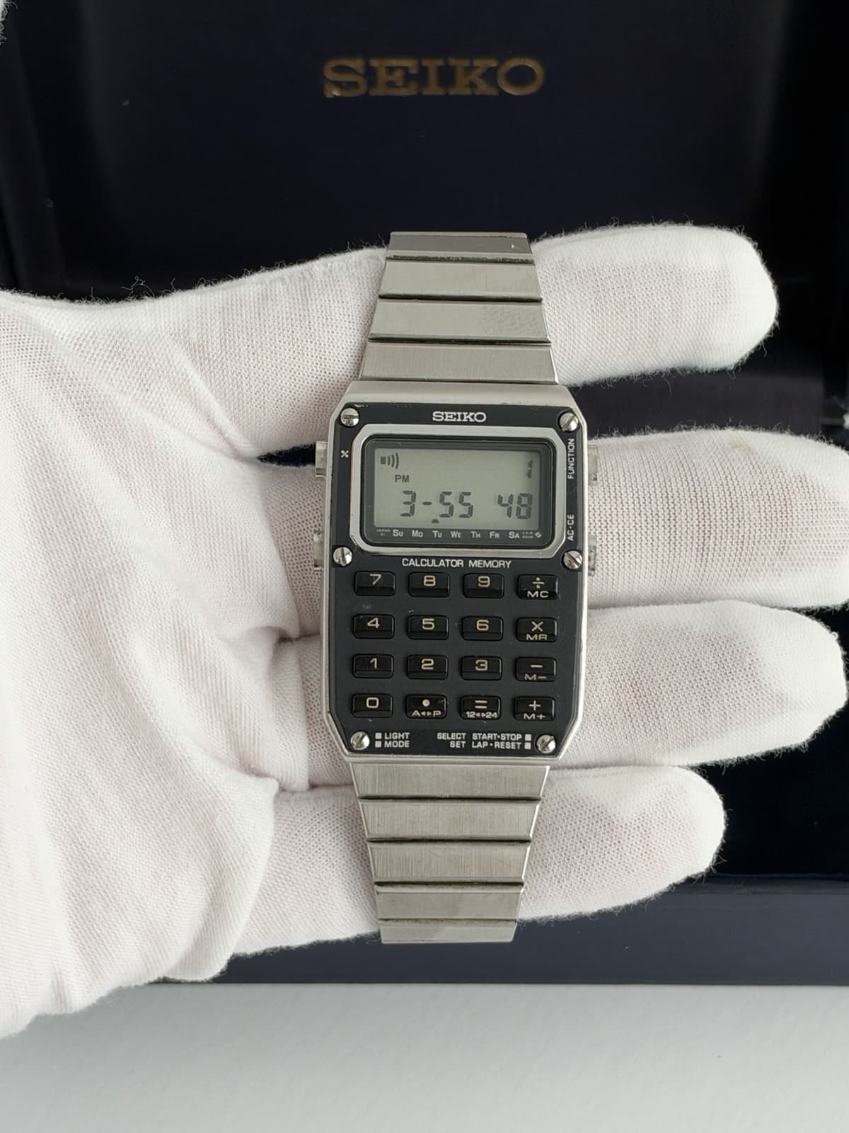 Seiko C515-500A Men’s Vintage Calculator Digital Sports Watch JDM 1980s