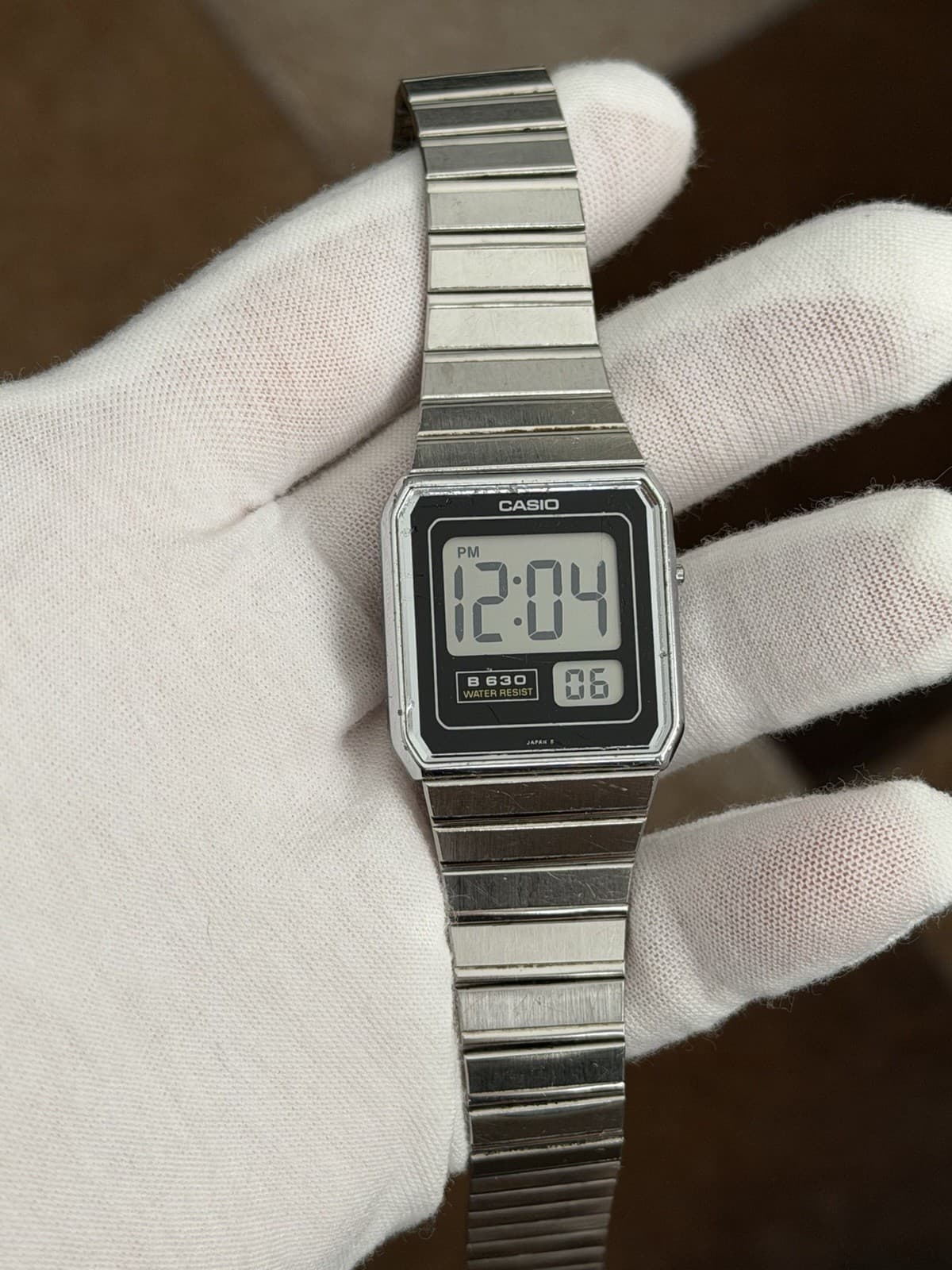Rare Vintage Casio B630 Men’s Digital LCD Sports Watch Module 632 JDM 1980s - Image 1