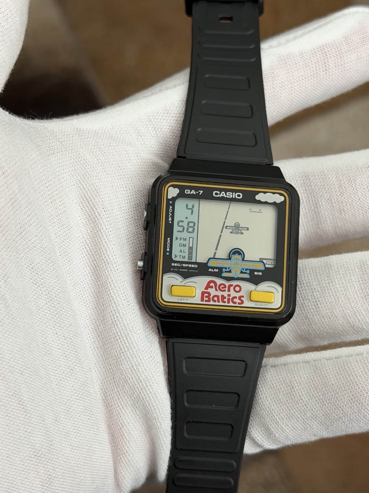 Rare Vintage Casio Aero Batics GA-7 Digital Game Watch Module 688 JDM 1980s