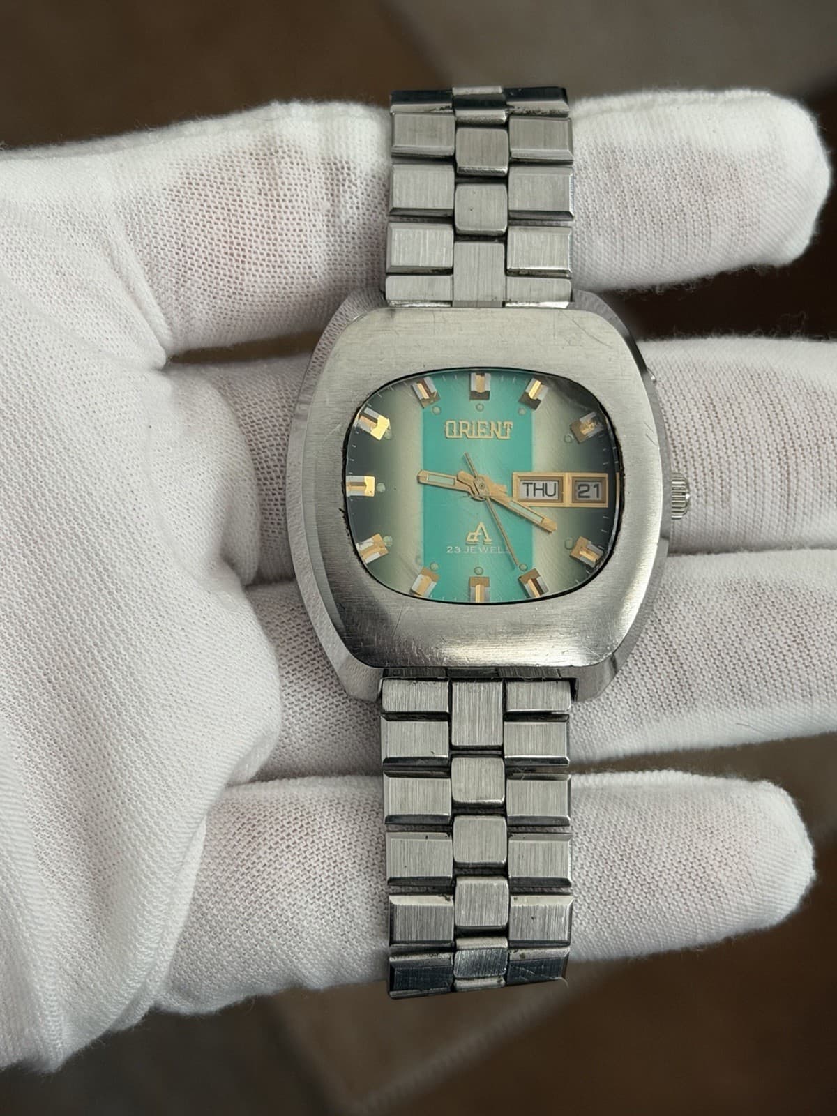 Rare Vintage Orient Chrono Ace Men’s Automatic 23J Dress Sports Watch JDM 1970s - Image 1