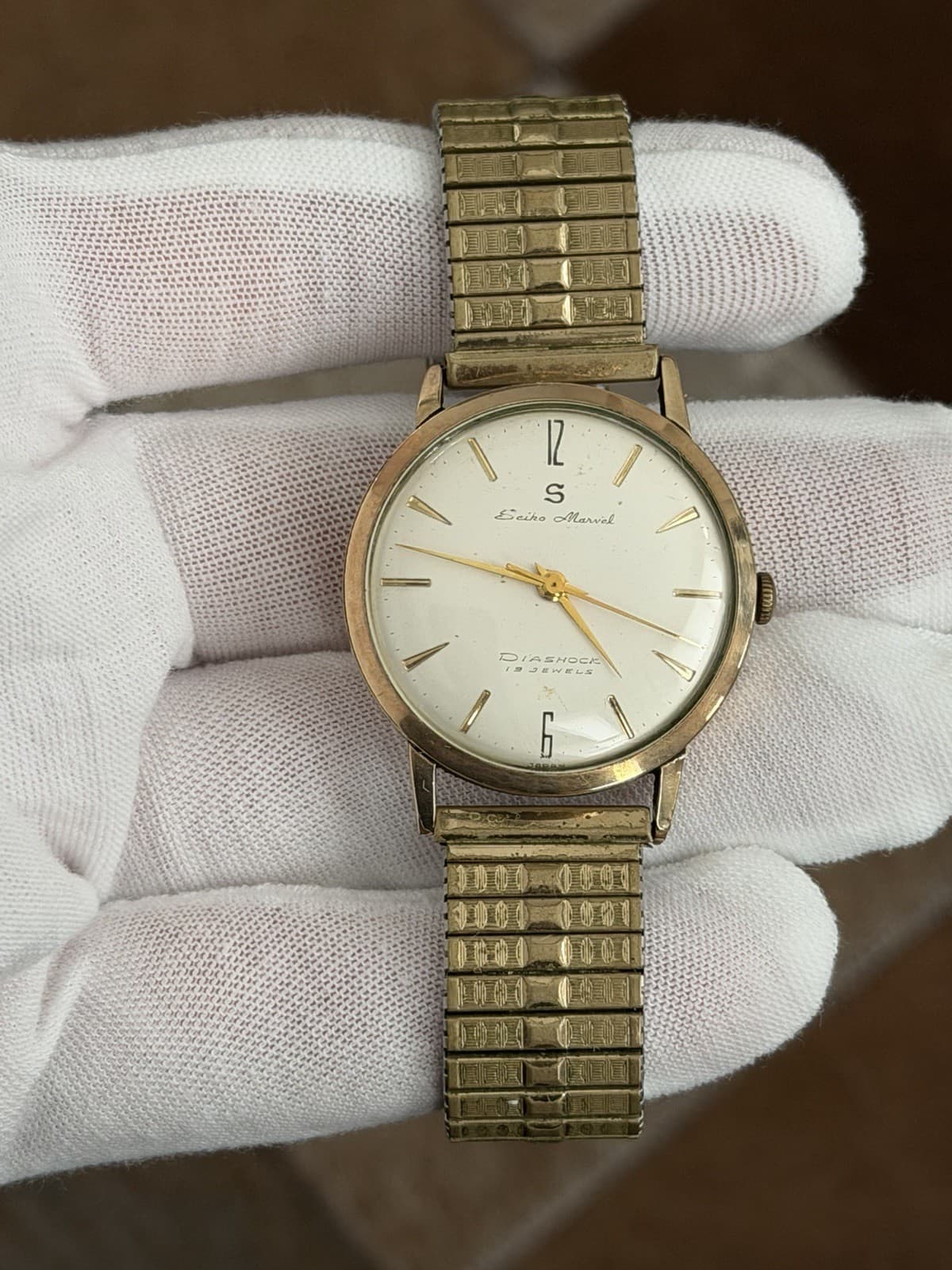 Rare Vintage Seiko Marvel J13017 Men’s 14K GF Classic Dress Watch JDM 1950s - Image 1