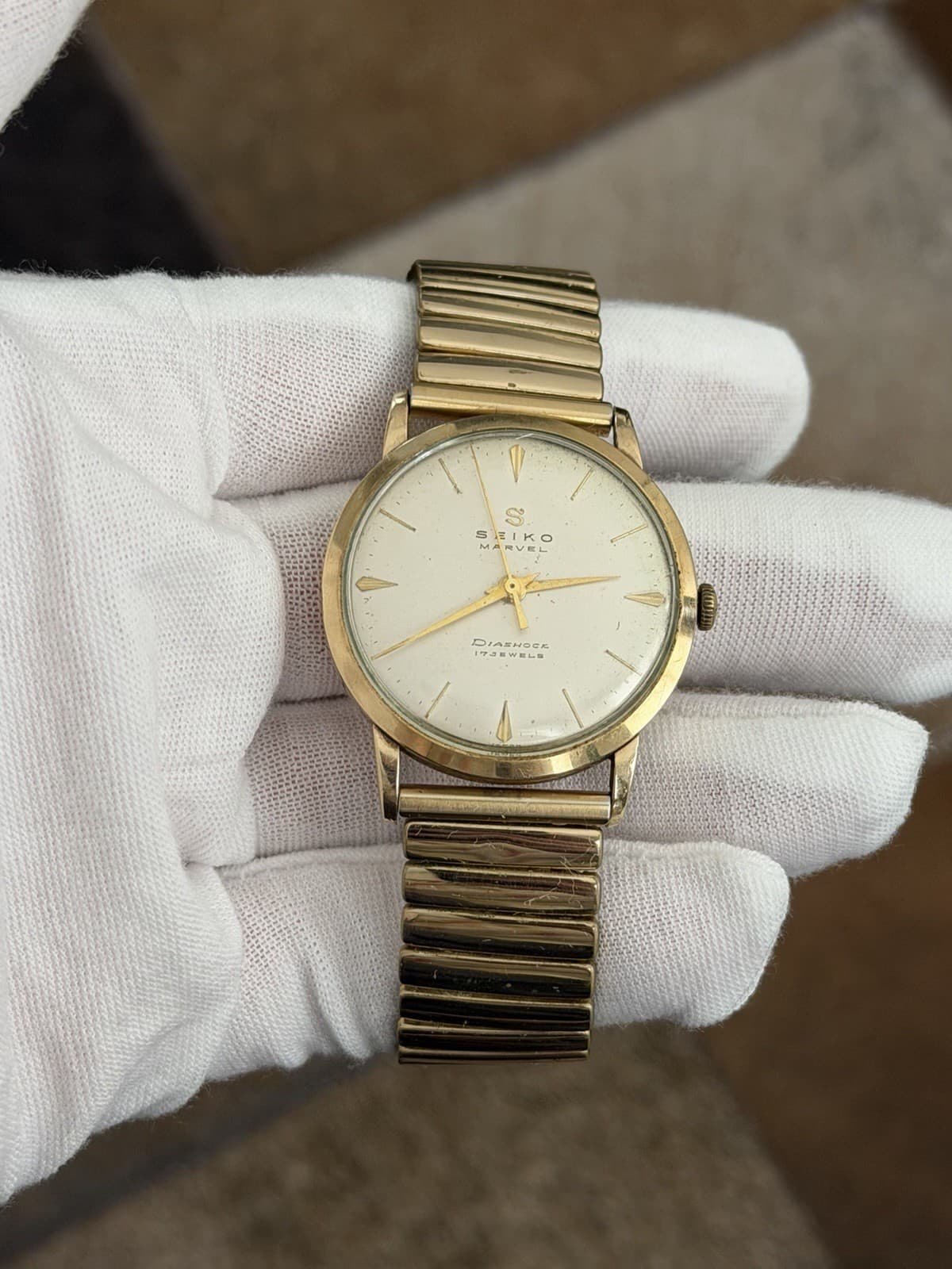 Rare Vintage Seiko Marvel 14021 Seikosha 17J Men’s Classic Dress Watch JDM 1950s