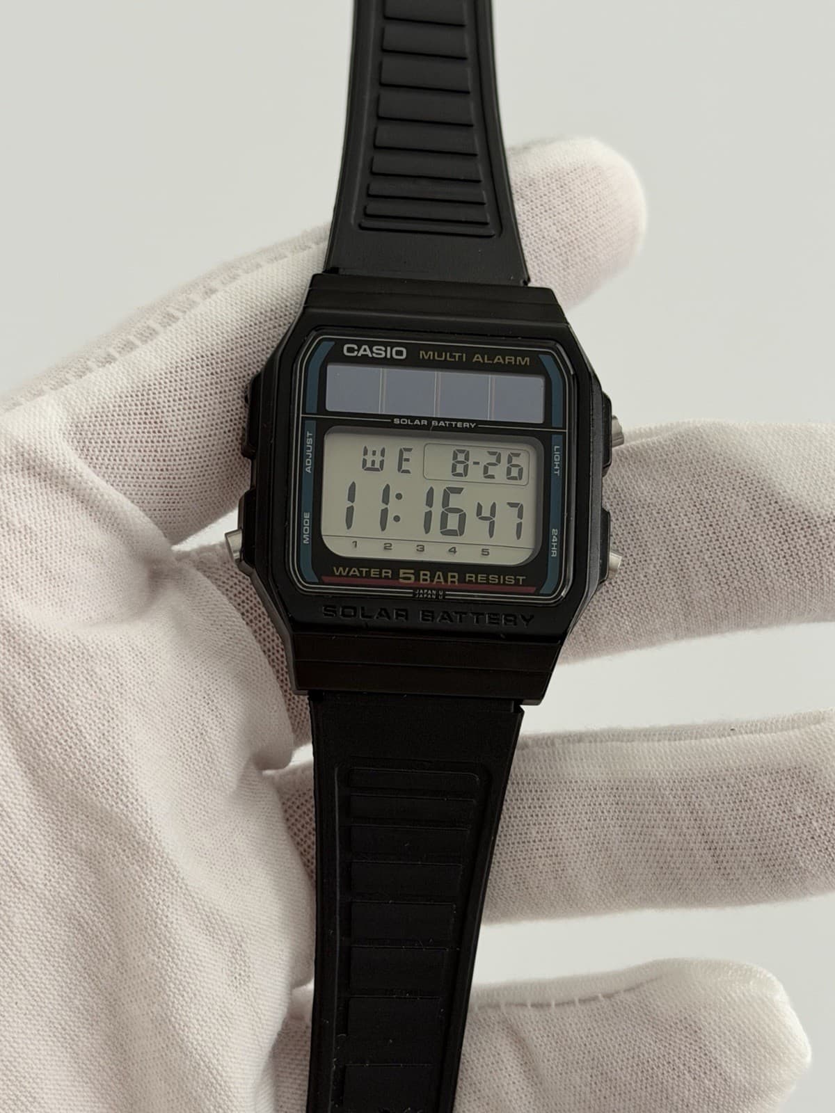 Casio WL-10 Men’s Vintage Solar Digital Sports Watch JDM 1980s Module 617