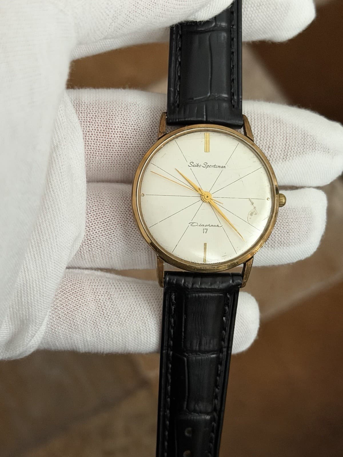 Rare Vintage Seiko Sportsman 15019E Men’s Classic 17J Sports Dress Watch JDM 60s