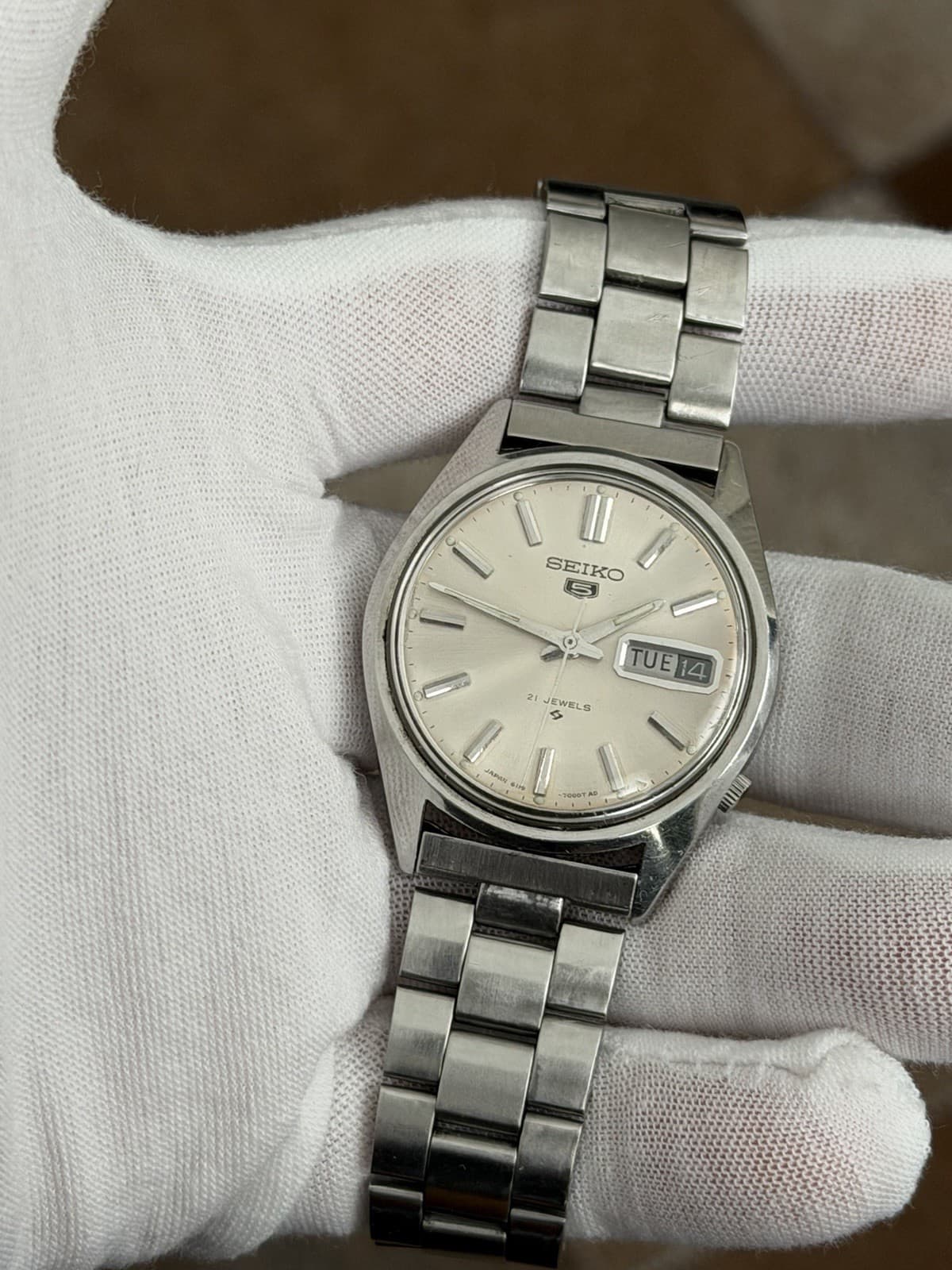 Rare Vintage Seiko 5 6119-7000 Men’s 21J Automatic Dress Sports Watch JDM 1960s - Image 1