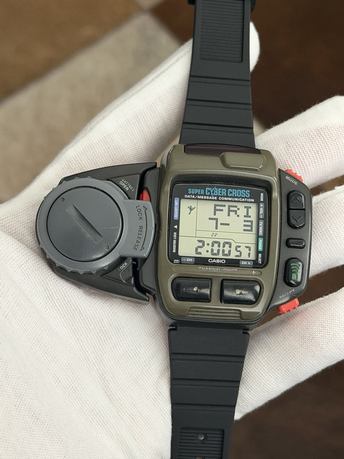 Rare Vintage Casio Super Cyber Cross JG-200 Men’s Digital Game Watch JDM 1990s - Image 1