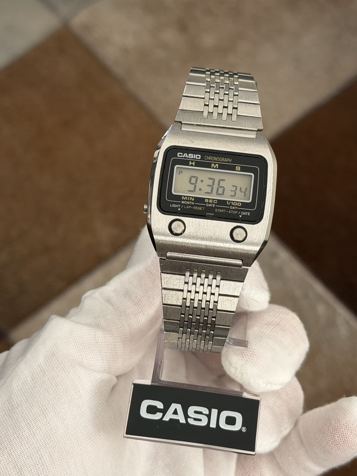 Rare Vintage Casio 55QS-24 Men’s Digital Chronograph Sports Watch JDM 1970s - Image 1