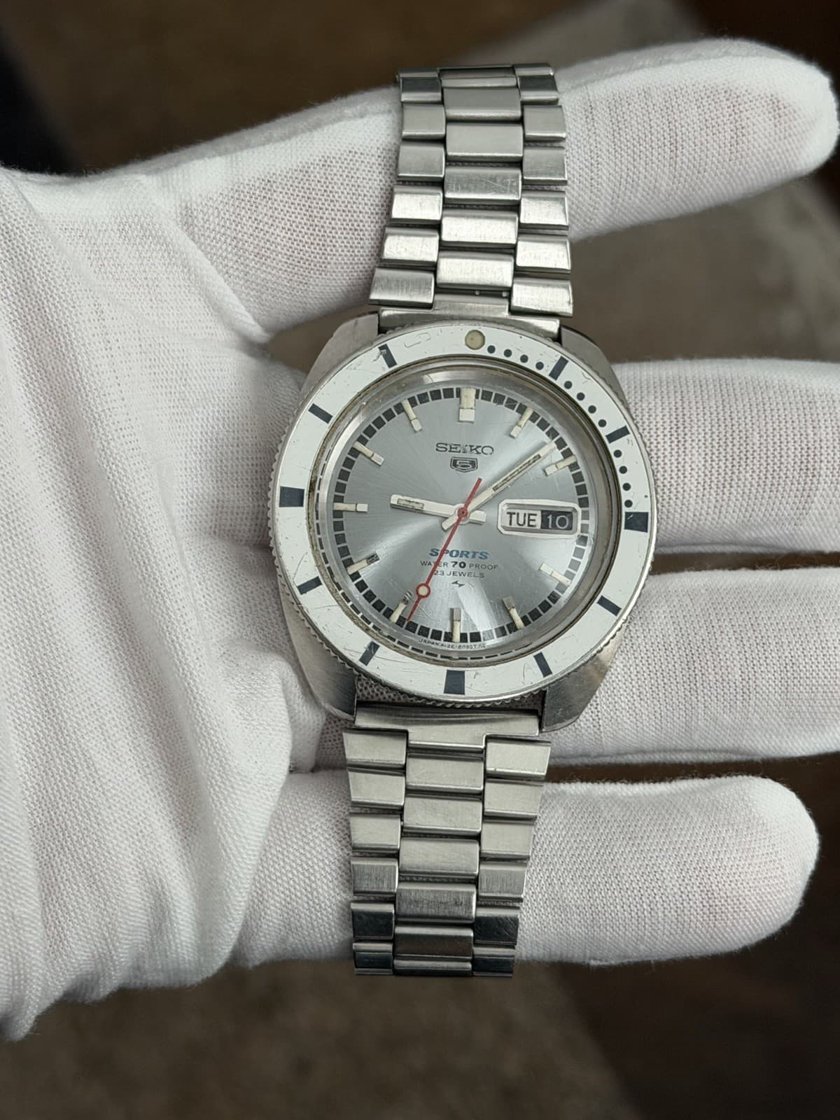 Seiko 5 Sports Kamen Rider 5126-8090 Men’s Vintage 23J Automatic Watch JDM 1960s - Image 1