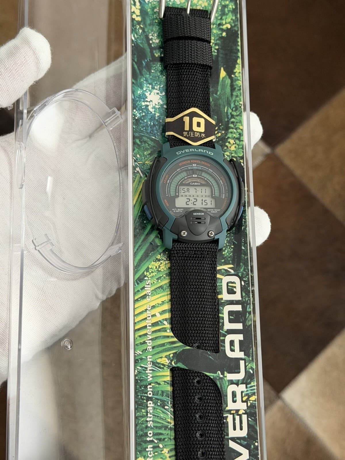 NOS Vintage Casio Overland W-930 Richard Seymour Design Digital Sports Watch JDM