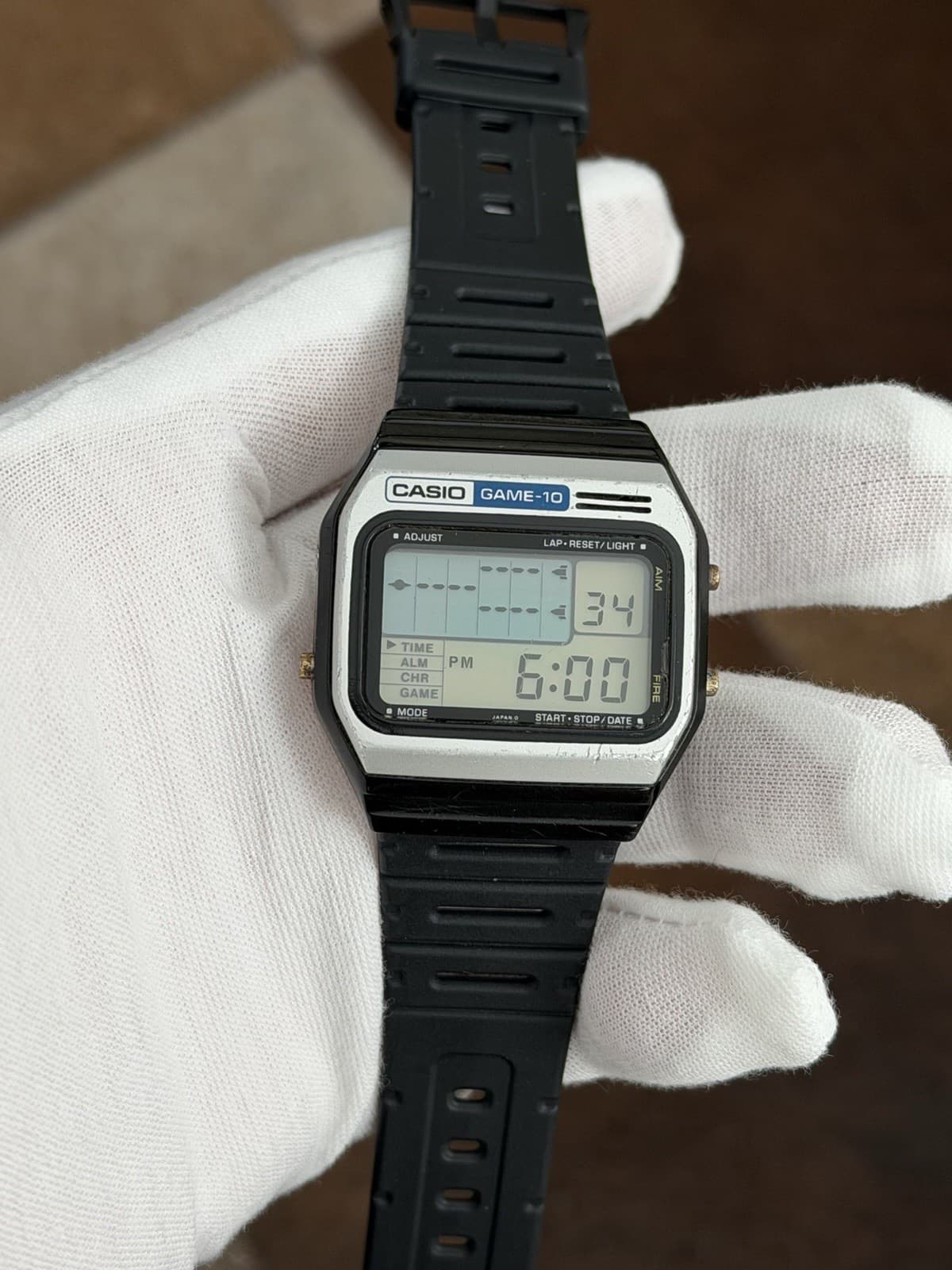 Rare Vintage Casio GM-10 Men’s Digital Game Watch JDM 1980s Module 165 - Image 1
