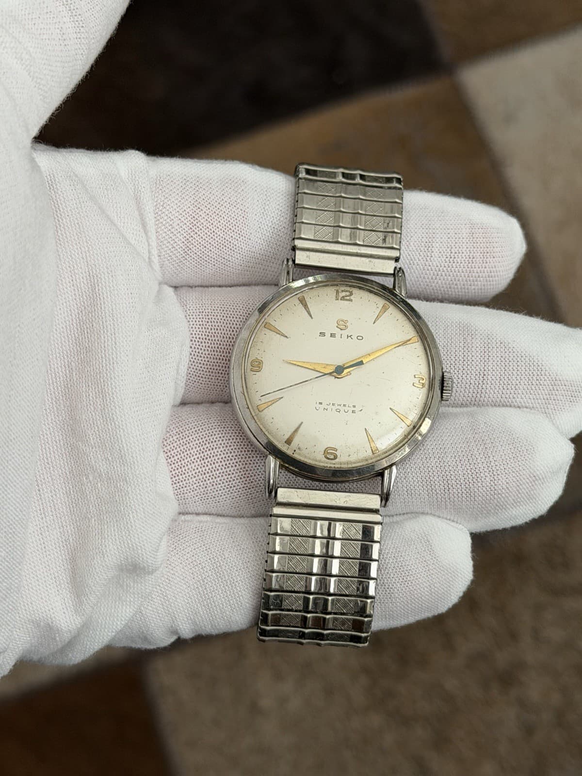 Rare Vintage Seiko Unique 14005 Men’s 15J Manual Classic Dress Watch JDM 1950s