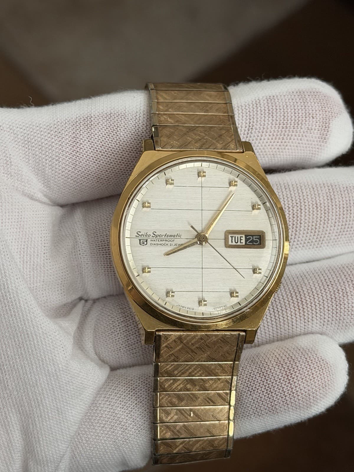 Rare Vintage Seiko 5 Sportsmatic 6619-8040 Men’s Automatic Dress Watch JDM 1960s - Image 1