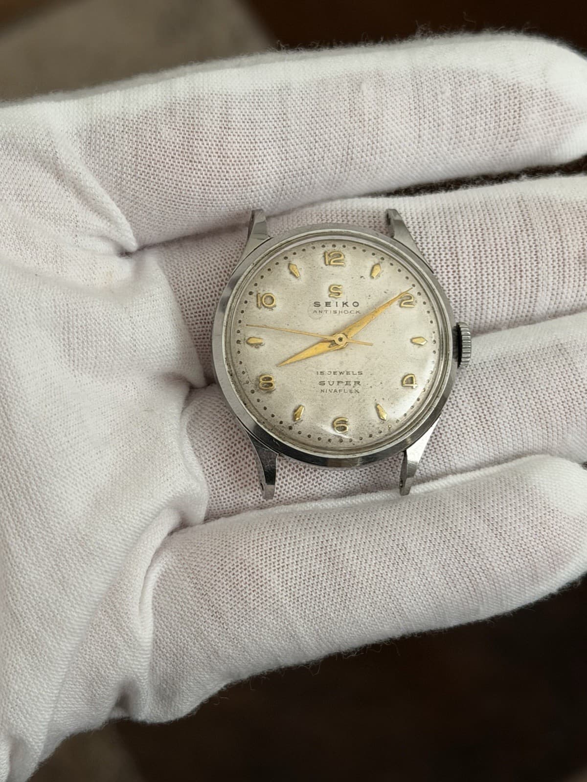 Rare Vintage Seiko Super S13006 Seikosha 15J Men’s Classic Dress Watch JDM 1950s - Image 1