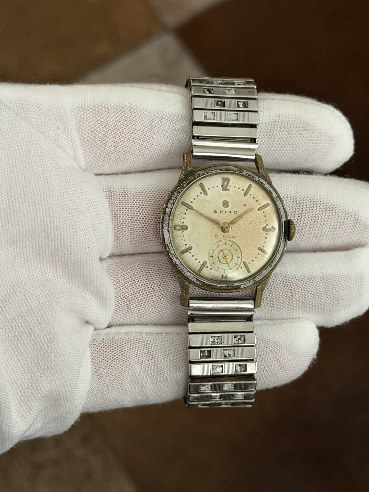 Rare Vintage Seiko S 12036 Seikosha 15J Men’s Classic Manual Dress Watch JDM 50s - Image 1
