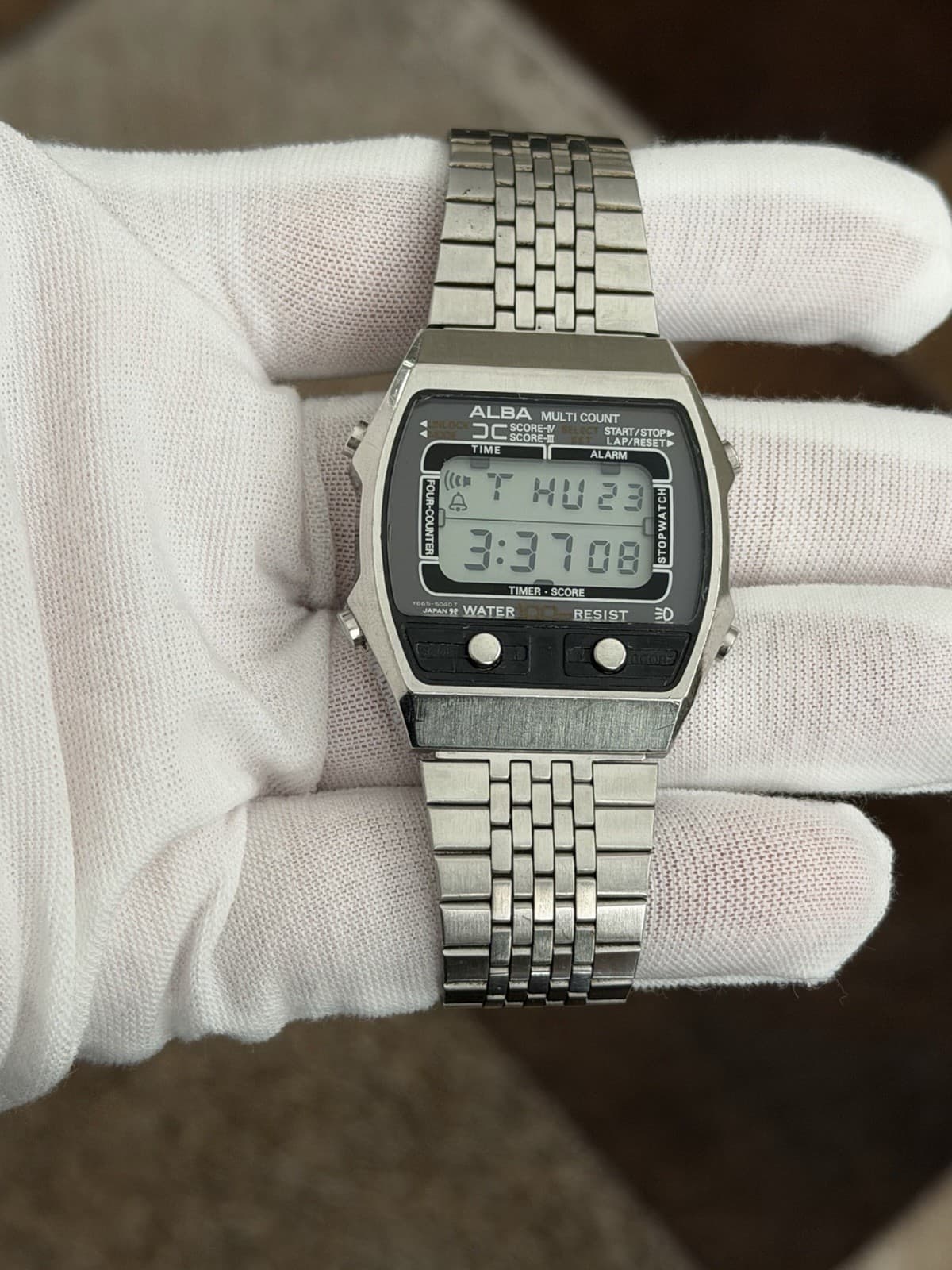 Rare Vintage Alba Multi Count Y665-5030 Men’s Digital Sports Watch JDM 1980s