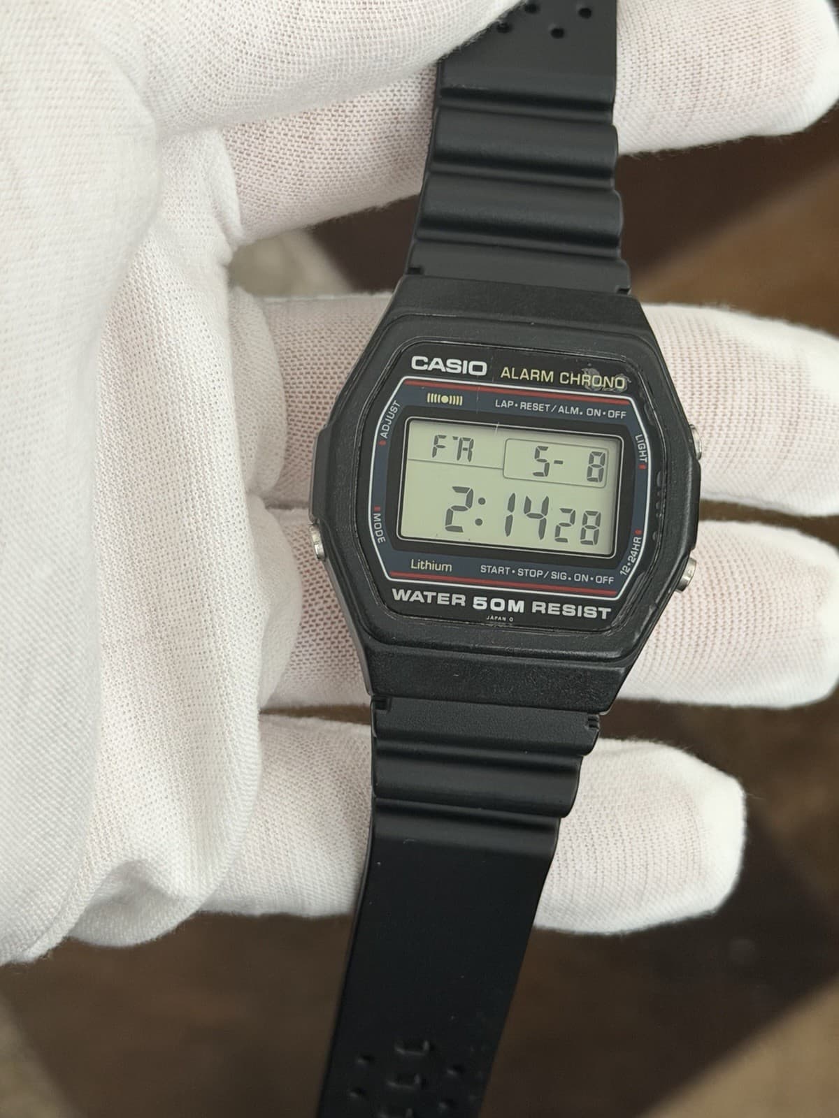 Rare Vintage Casio Alarm Chrono W-26 Digital Sports Watch JDM 1980s Module 248 - Image 1
