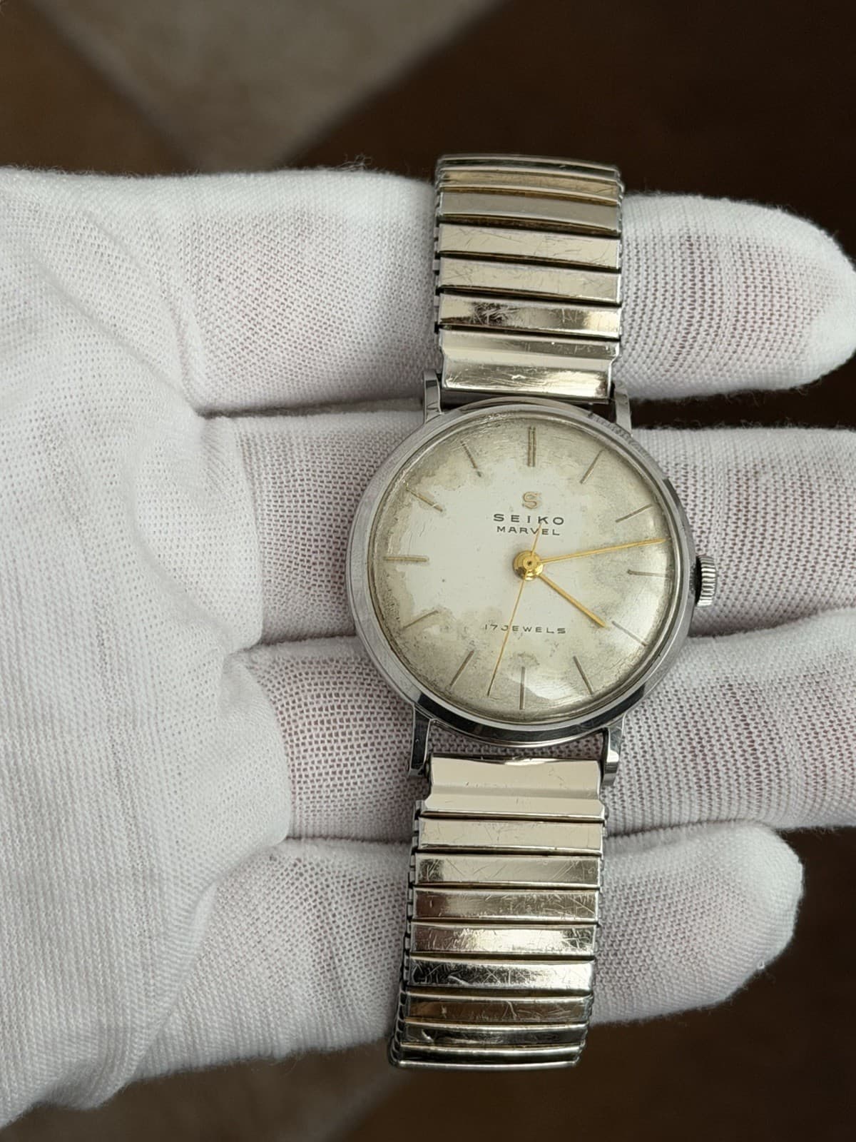 Rare Vintage Seiko Marvel 13051 Seikosha 17J Men’s Classic Dress Watch JDM 1950s - Image 1