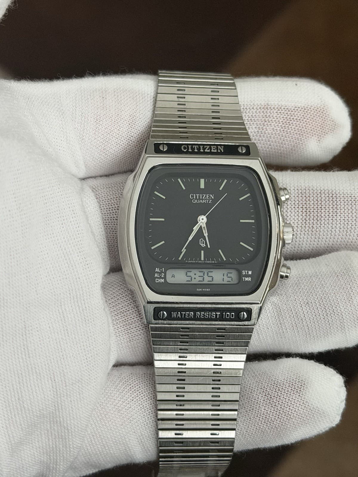 Rare Vintage Citizen 8950 Men’s Ana-Digi Sports Watch JDM 1980s - Image 1