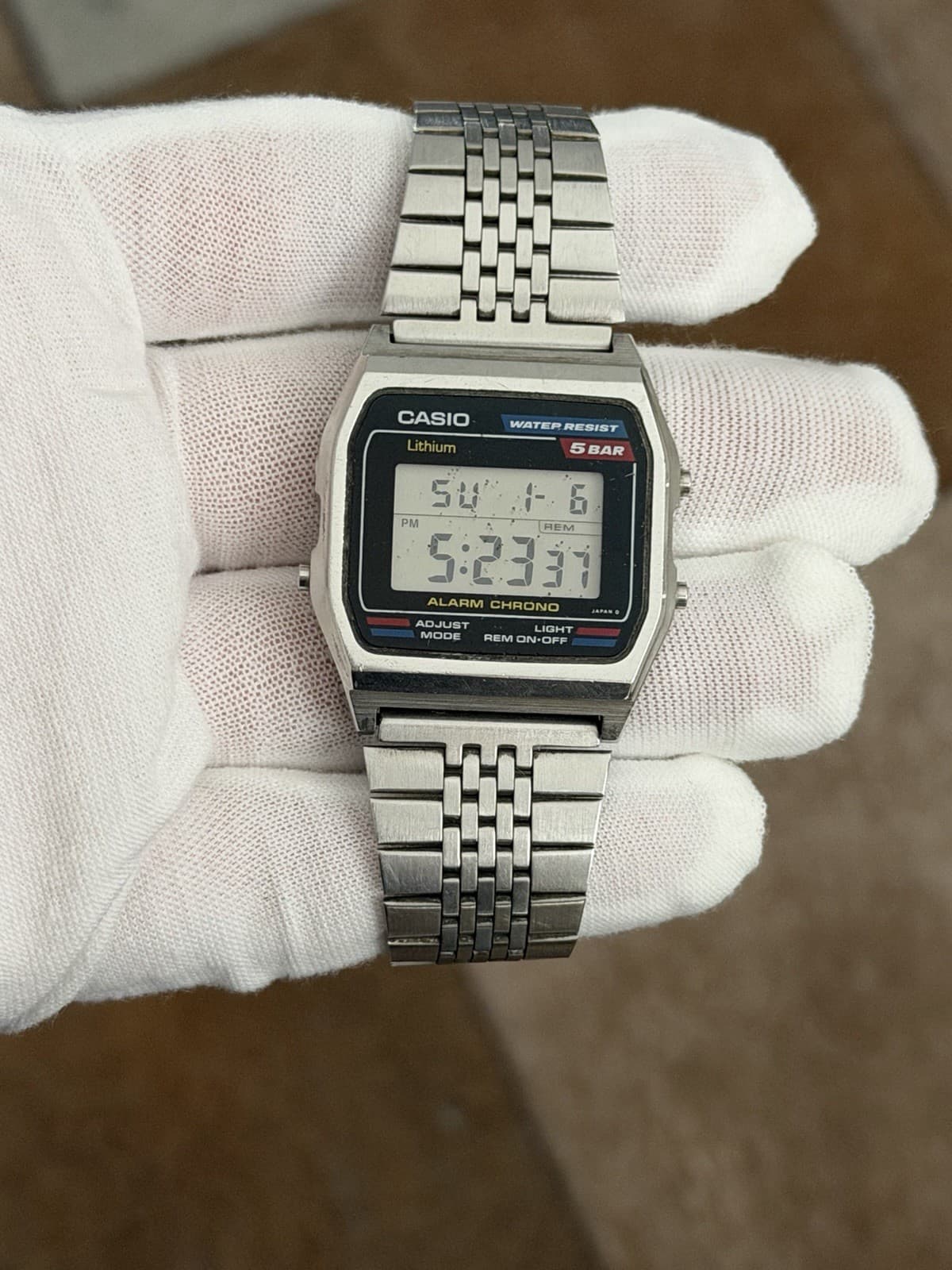 Rare Vintage Casio W-38 Men’s Digital Sports Watch Module 549 JDM 1980s - Image 1
