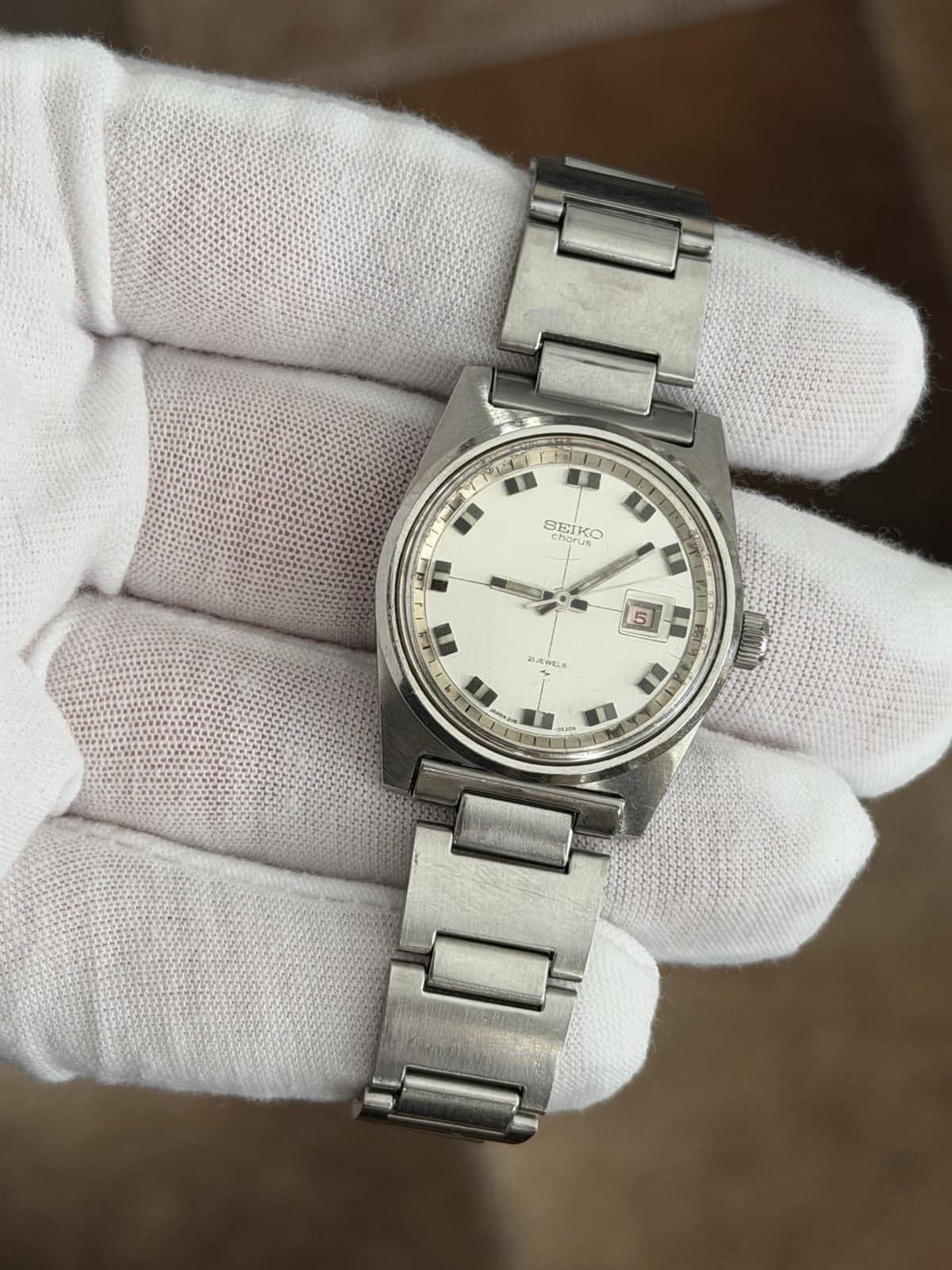 Rare Vintage Seiko Chorus 2118-0210 Classic 21J Dress Sports Watch JDM 1960s