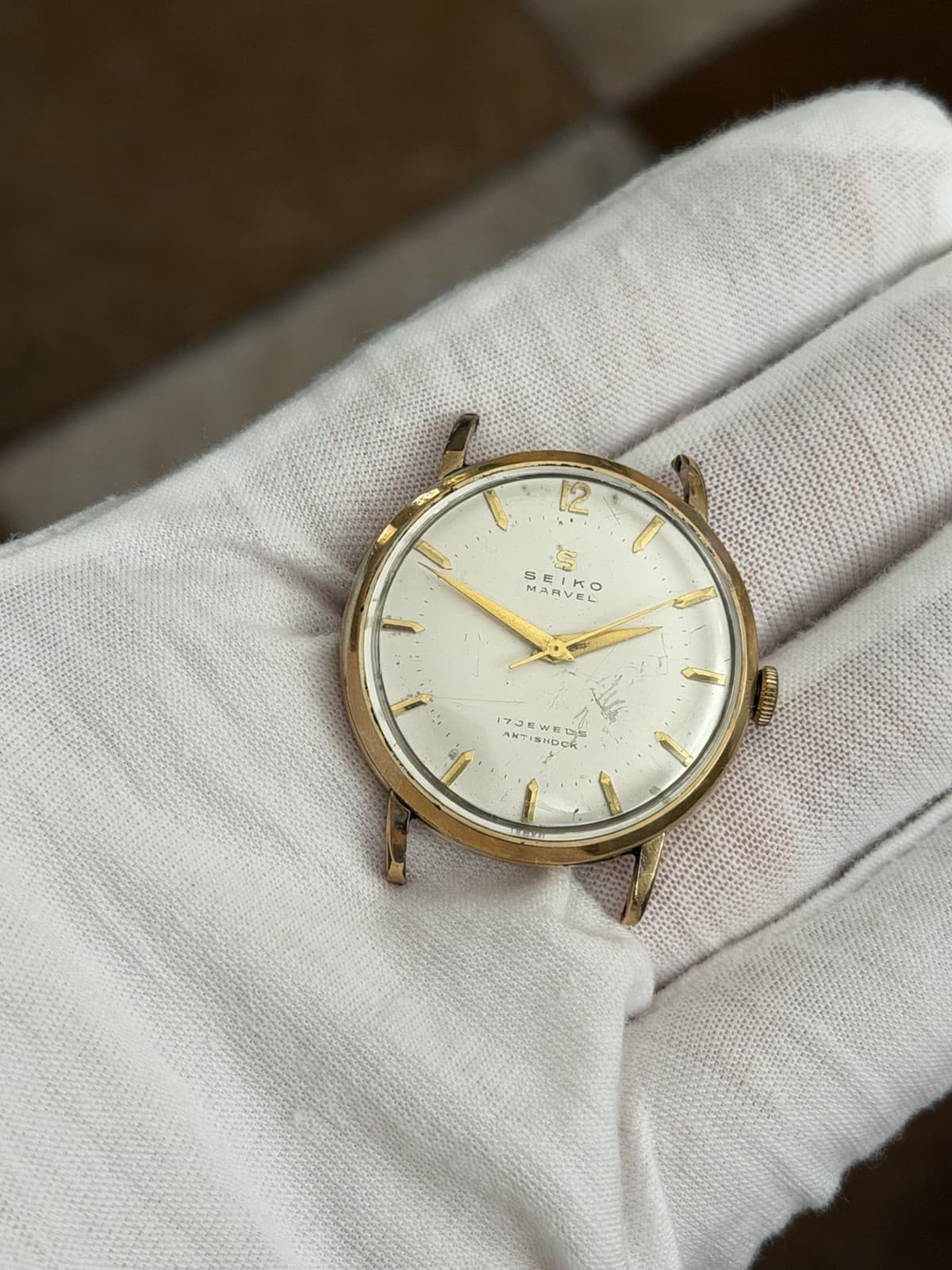Rare Vintage Seiko Marvel 14029 Seikosha 17J Men’s Classic Dress Watch JDM 1950s