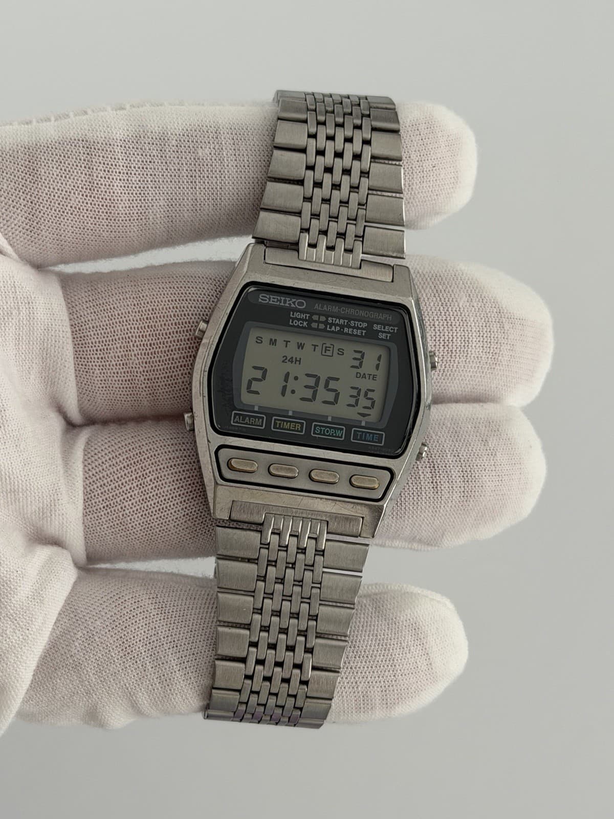 Seiko Alarm Chronograph A547-5030 Men’s Vintage Digital Sports Watch JDM 1980s