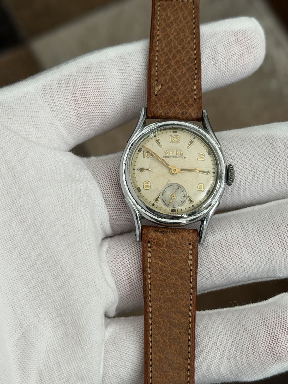 Rare Vintage Seiko Chronometer 1162 Manual Classic Dress Sports Watch JDM 1950s