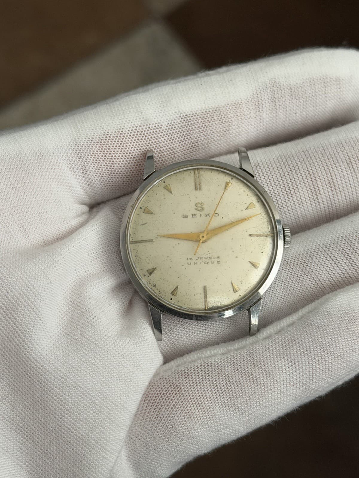 Rare Vintage Seiko Unique 14037 Seikosha 15J Men’s Classic Dress Watch JDM 1950s - Image 1