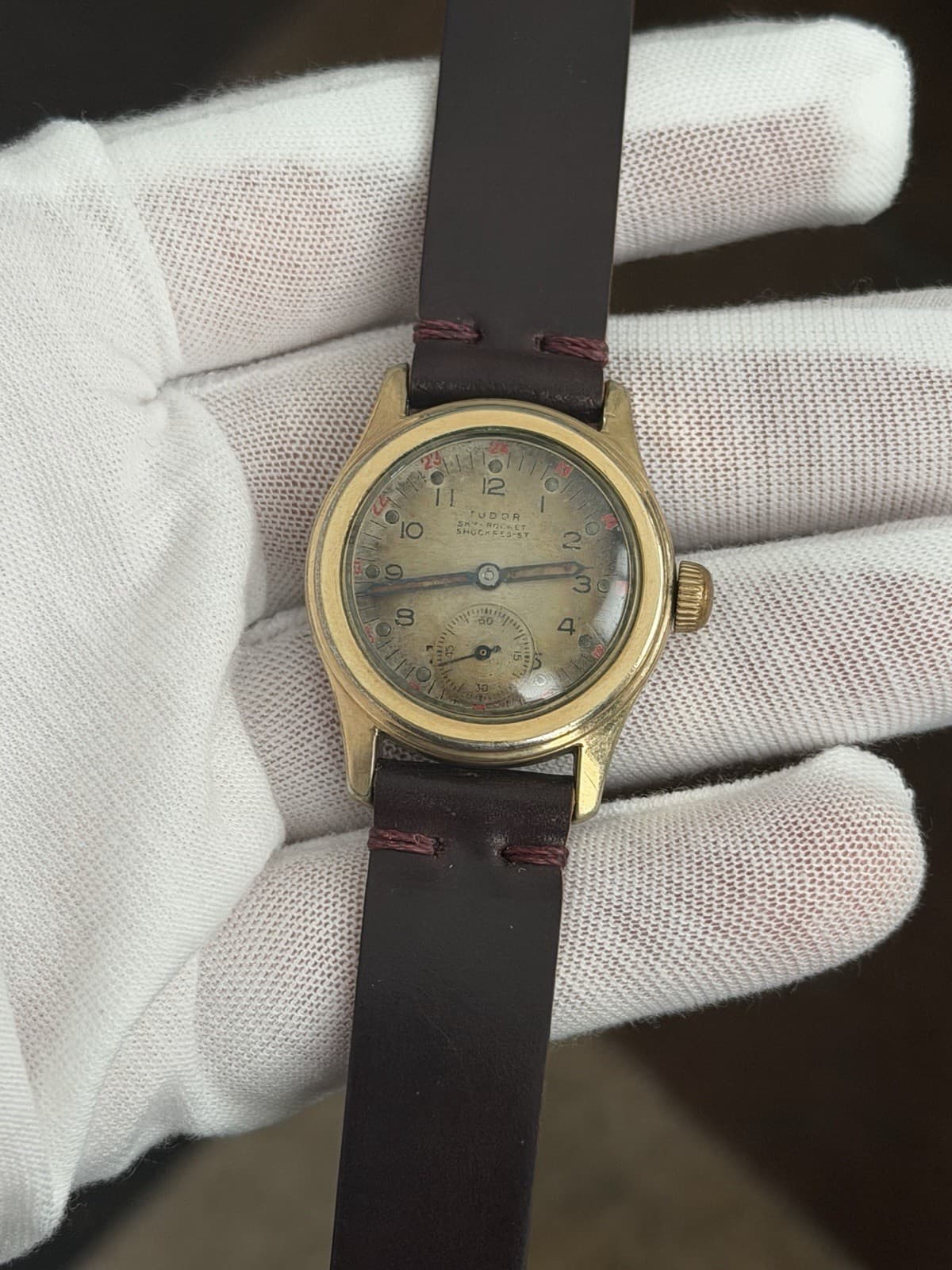 Vintage Tudor Rolex Sky-Rocket WW2 Men’s Military Watch - Image 1