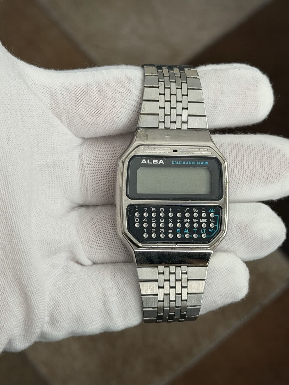 Rare Vintage Alba Calculator Alarm Y739-5000 Men’s Digital Watch JDM 1970s - Image 1