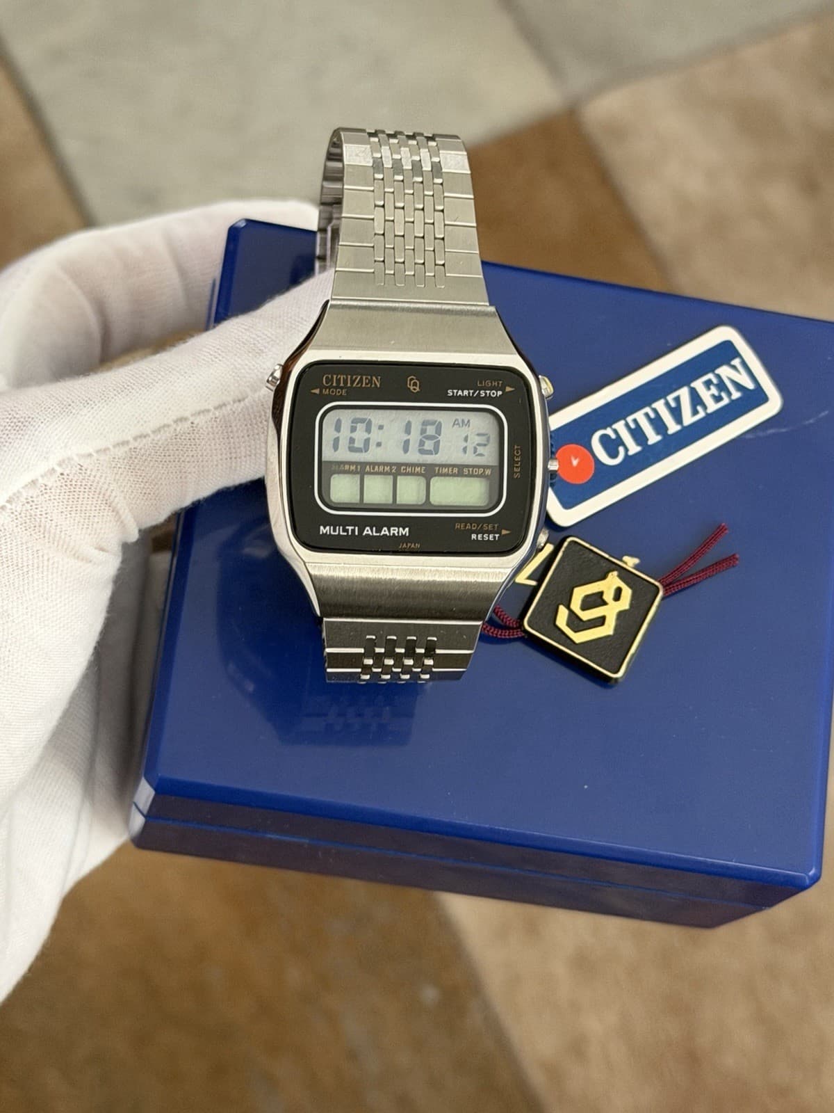 NOS Rare Vintage Citizen Multi Alarm 40-1030 Men’s Digital Sports Watch JDM 70s - Image 1