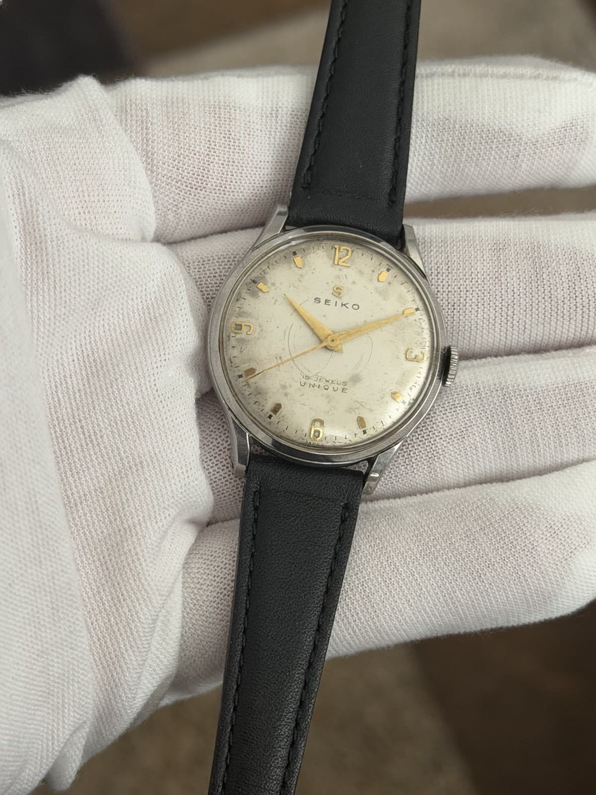 Rare Vintage Seiko Unique U13025 Men’s 15J Manual Classic Dress Watch JDM 1950s - Image 1