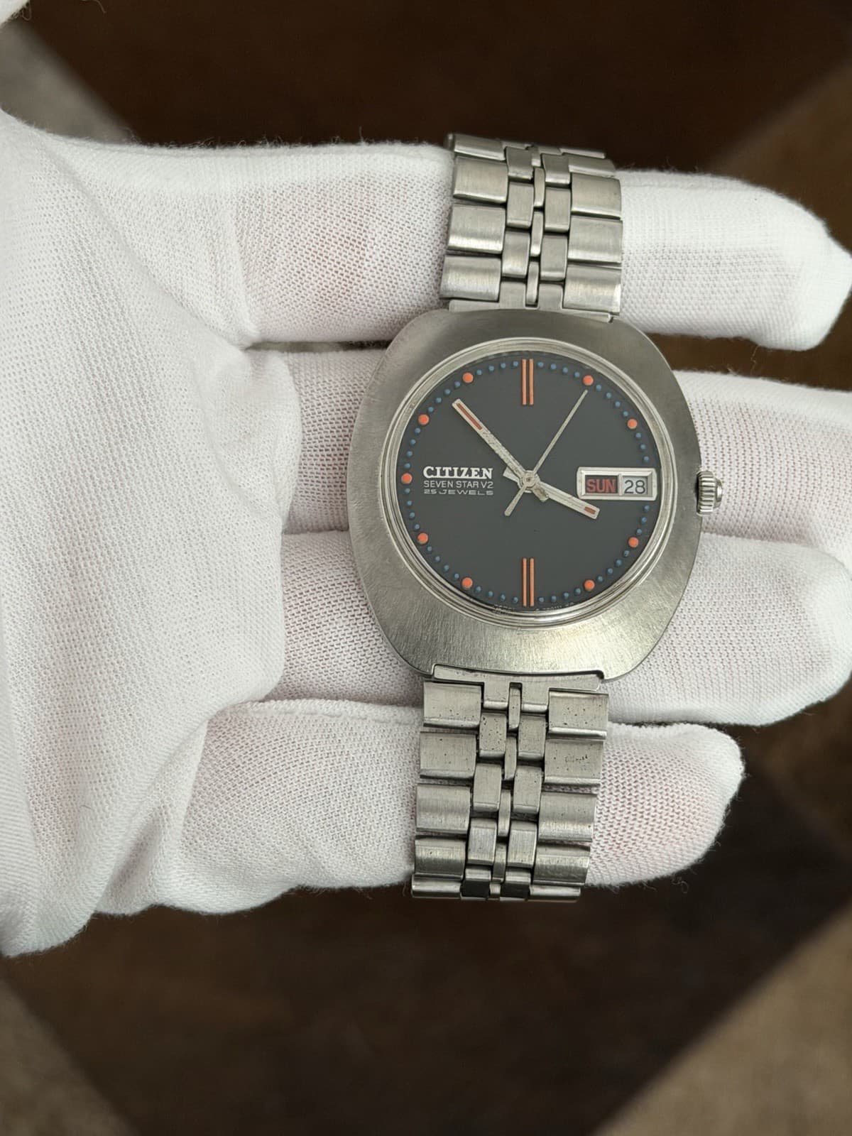 Rare Vintage Citizen Seven Star V2 Men’s Automatic Dress Sports Watch JDM 1970s - Image 1