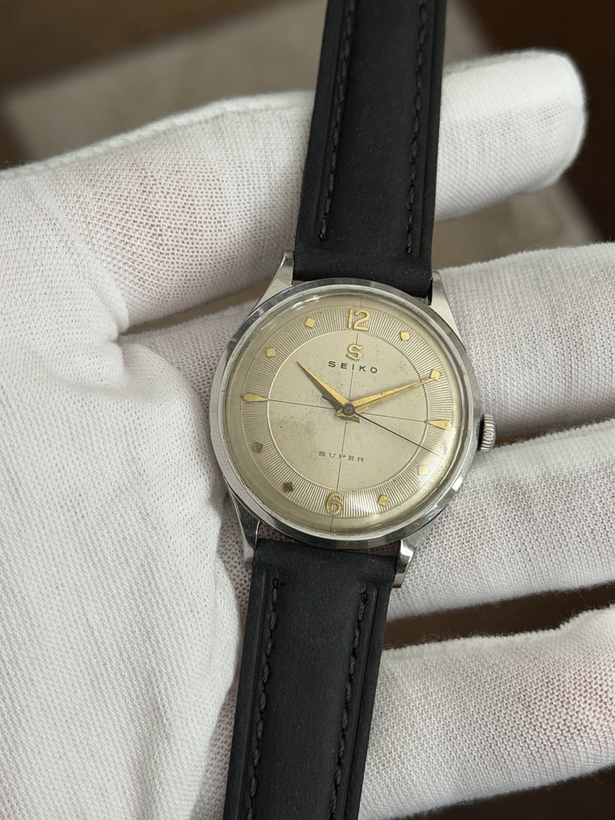Rare Vintage Seiko Super 13006 Men’s Manual Classic Dress Watch JDM 1950s - Image 1
