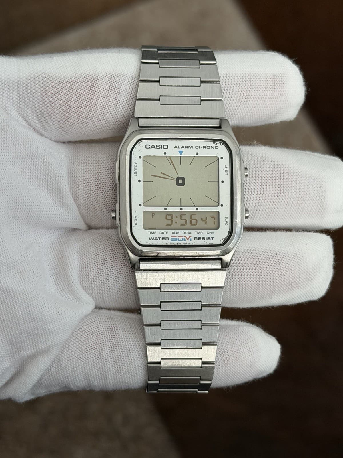 Rare Vintage Casio AE-60W Men’s Alarm Chronograph Digital Sports Watch JDM 1980s - Image 1