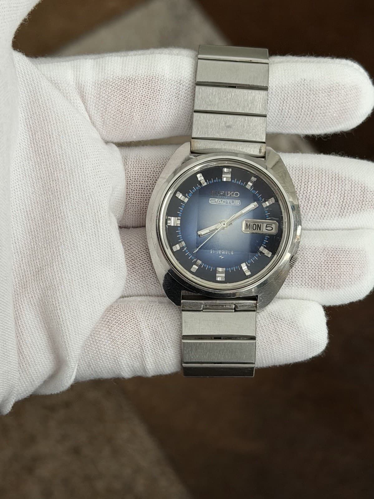 Rare Vintage Seiko 5 Actus 7019-7210 Men’s Automatic Dress Sports Watch JDM 70s