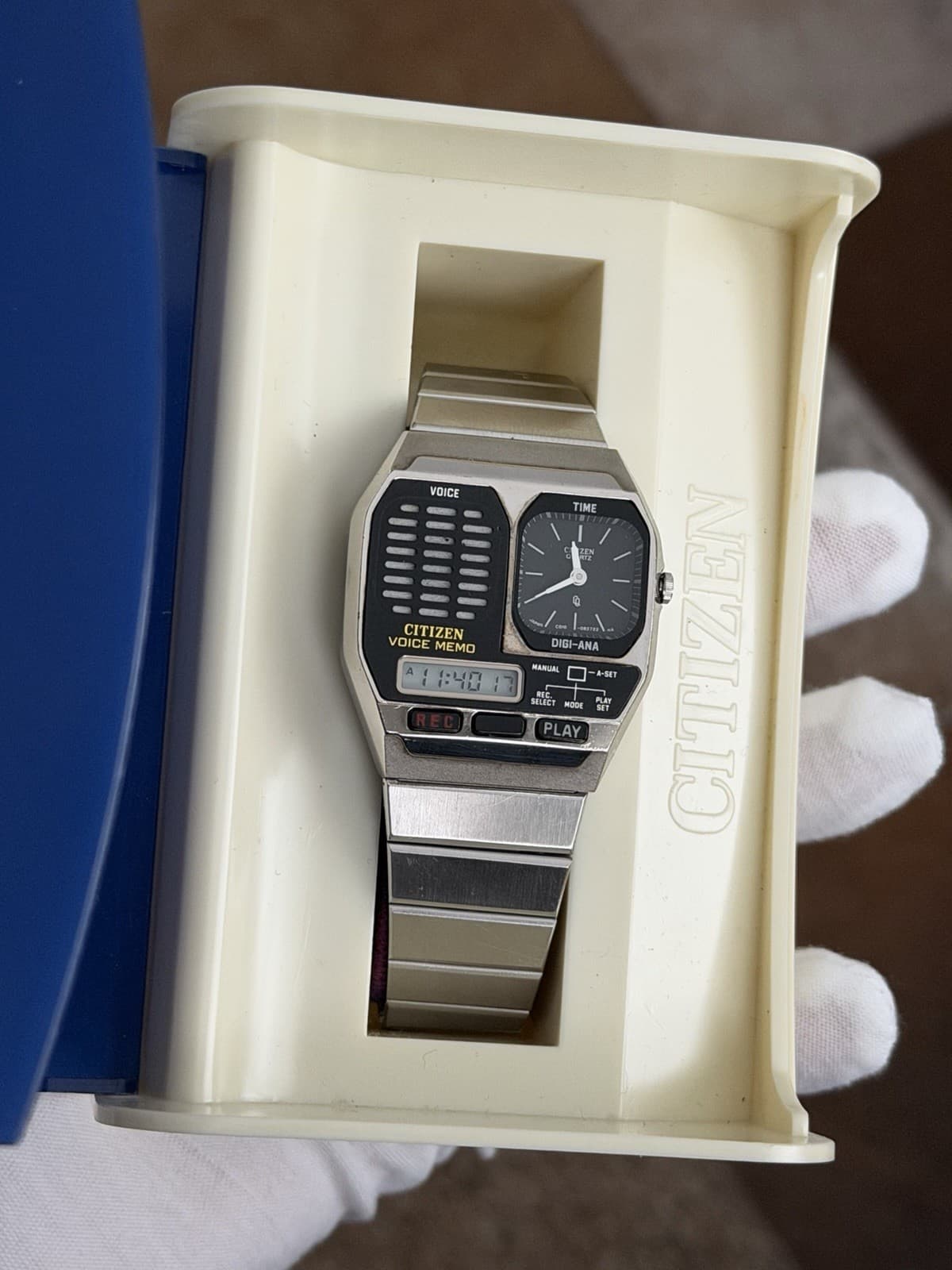 Rare Vintage Citizen Voice Memo 30-6011 Men’s Ana-Digi Sports Watch JDM 1980s